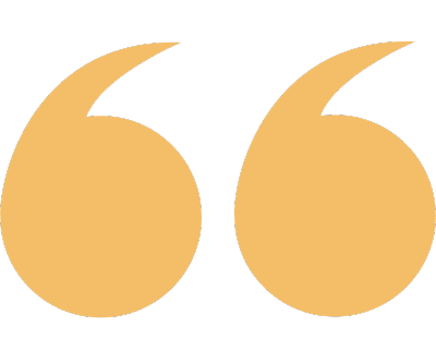 Zwei große, goldene Anführungszeichen auf schwarzem Hintergrund.