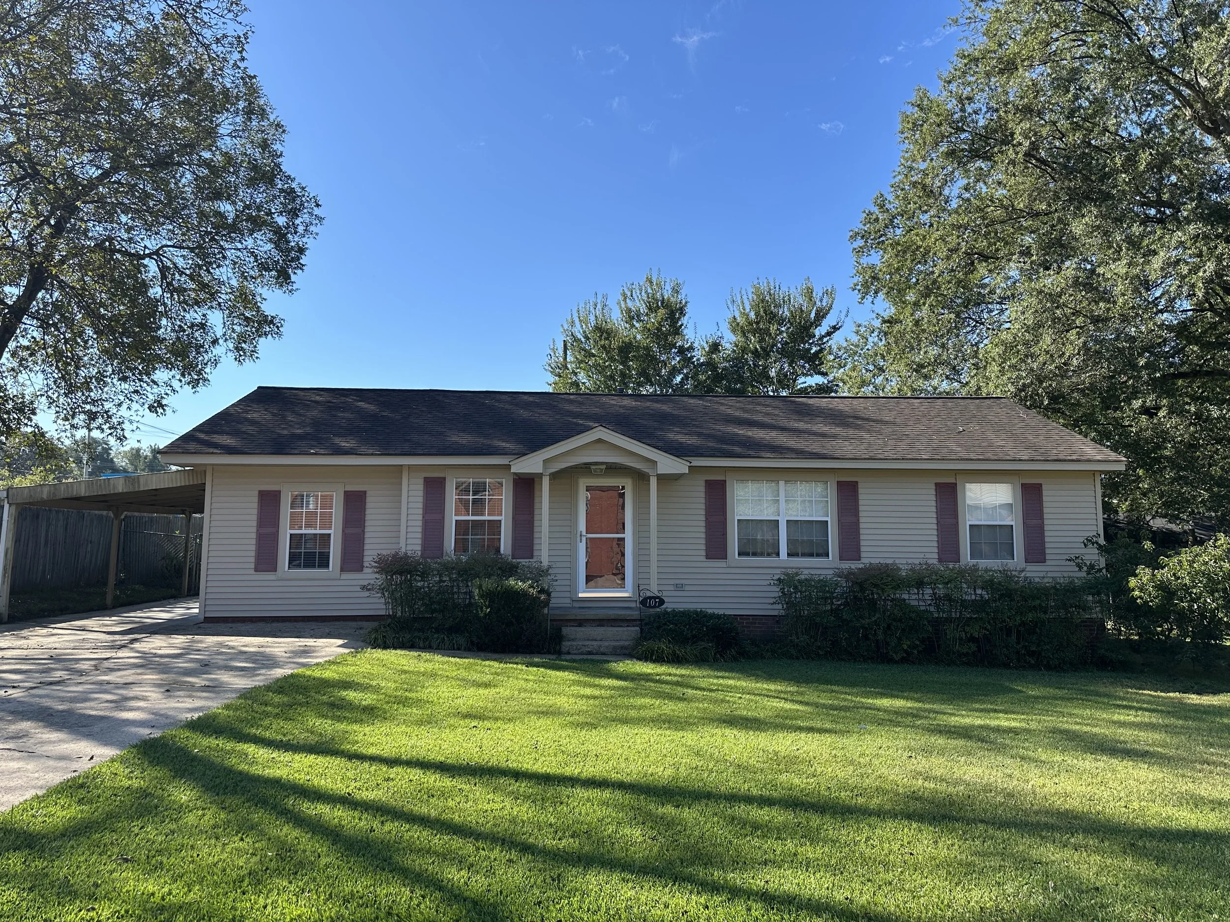 Photo of the exterior of the front of the home.