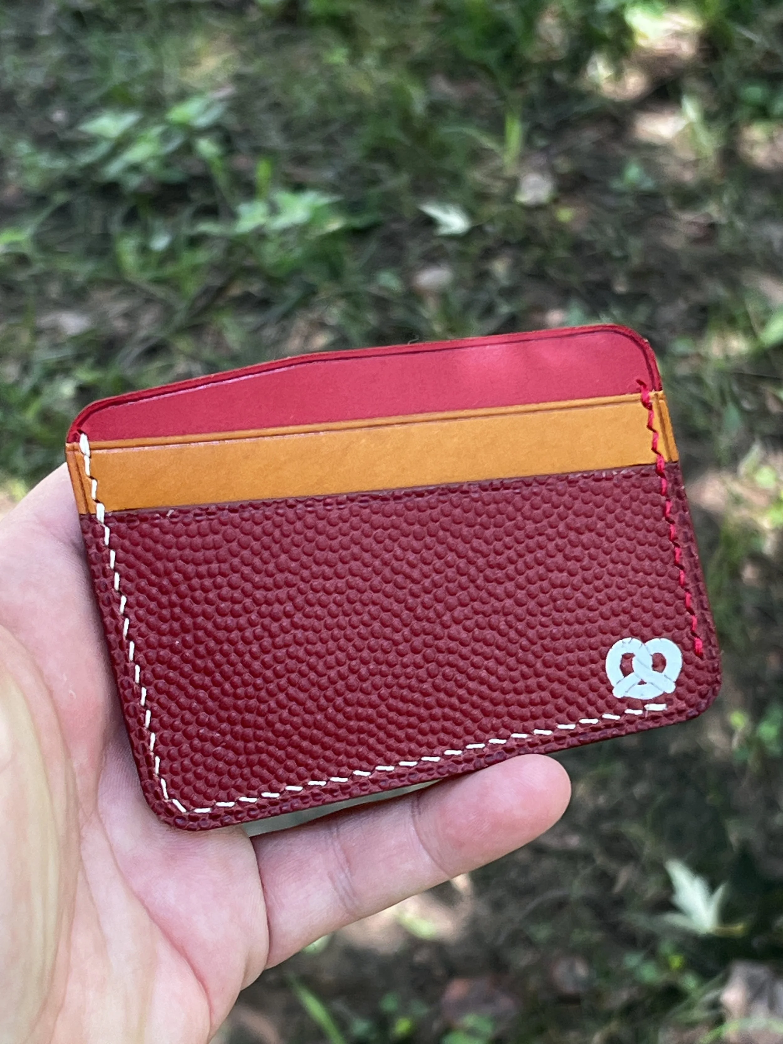 Horween NFL Football Card Holder - GO CHIEFS!