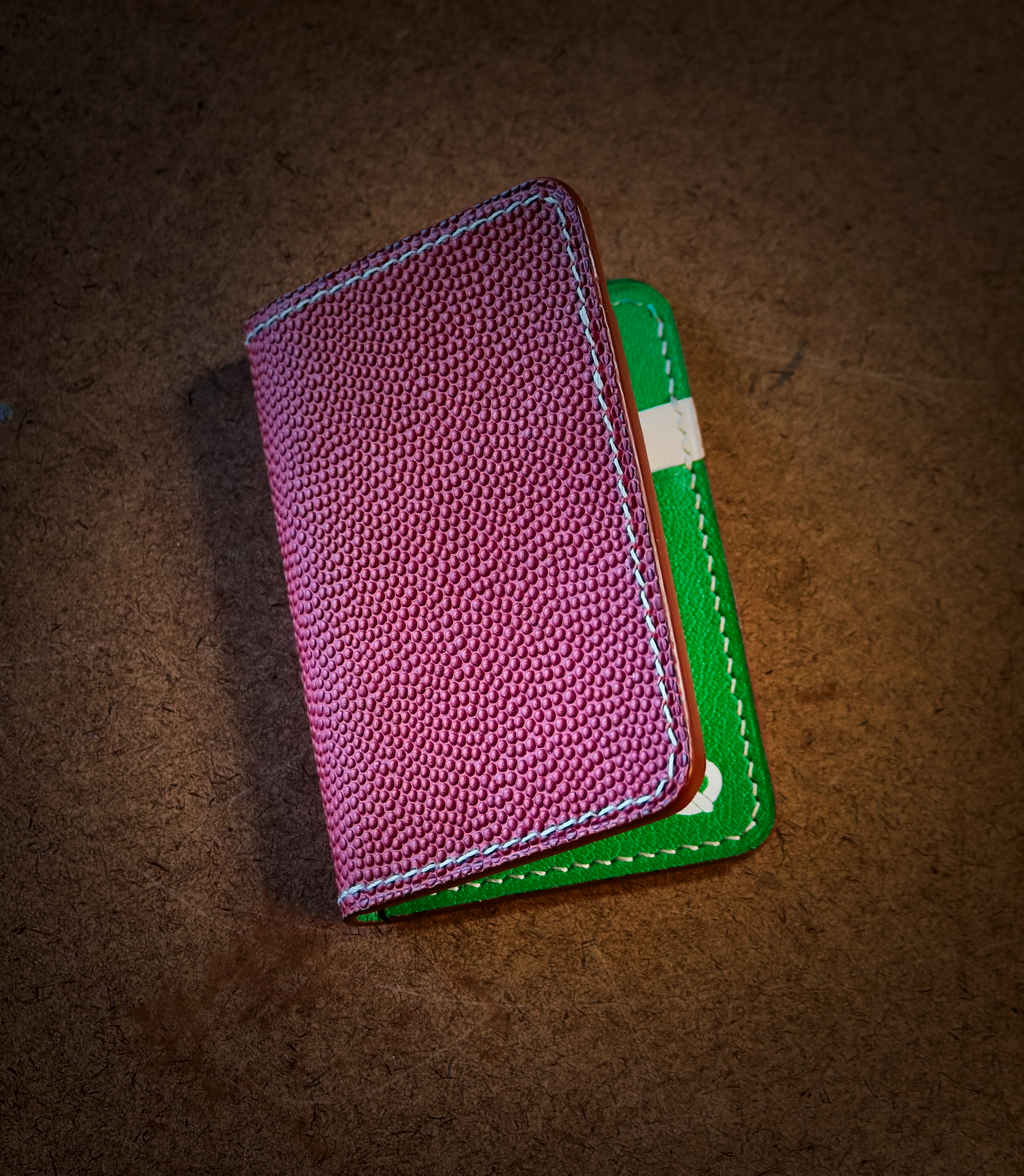Grid Iron Vertical Card Wallet