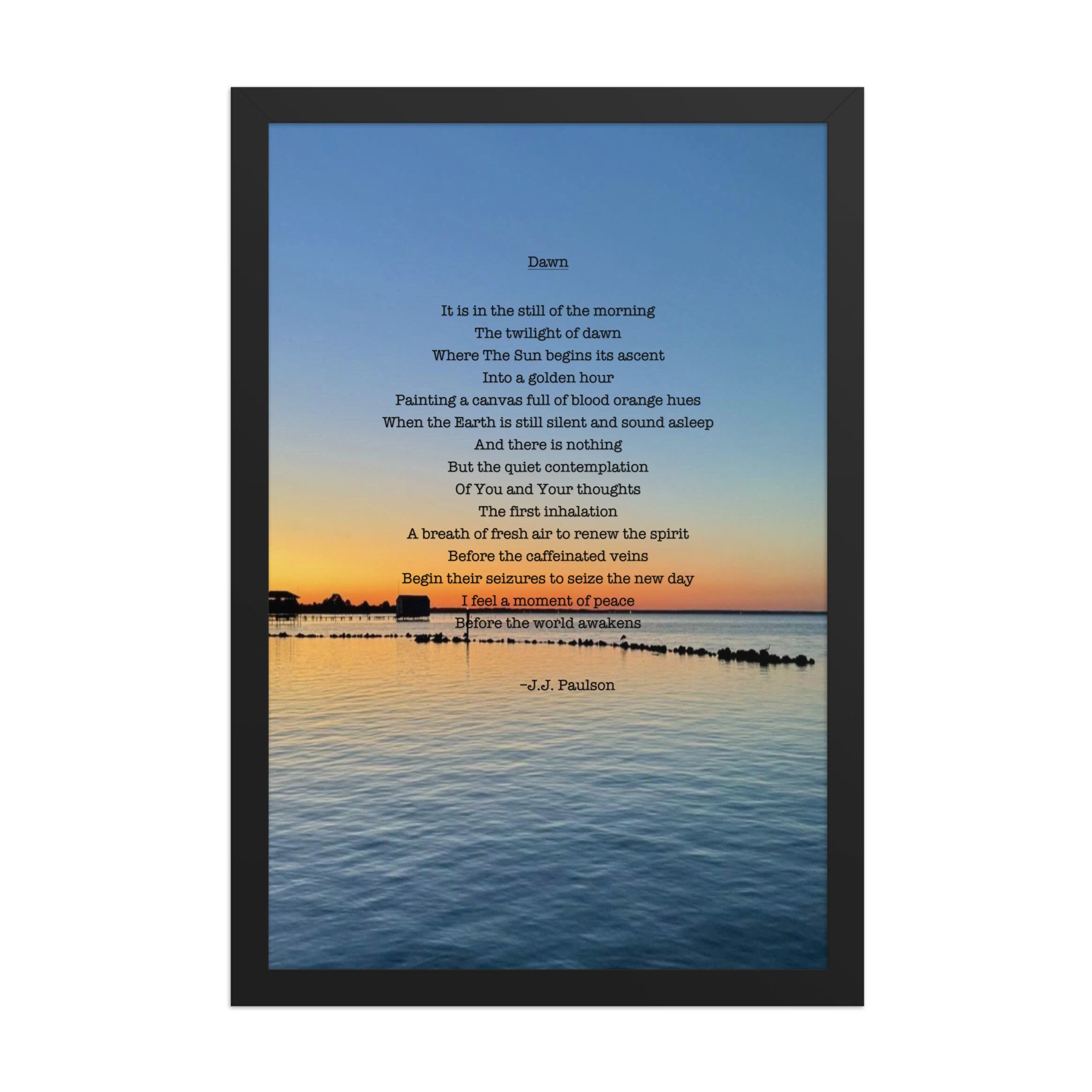 "Dawn" Poem Print