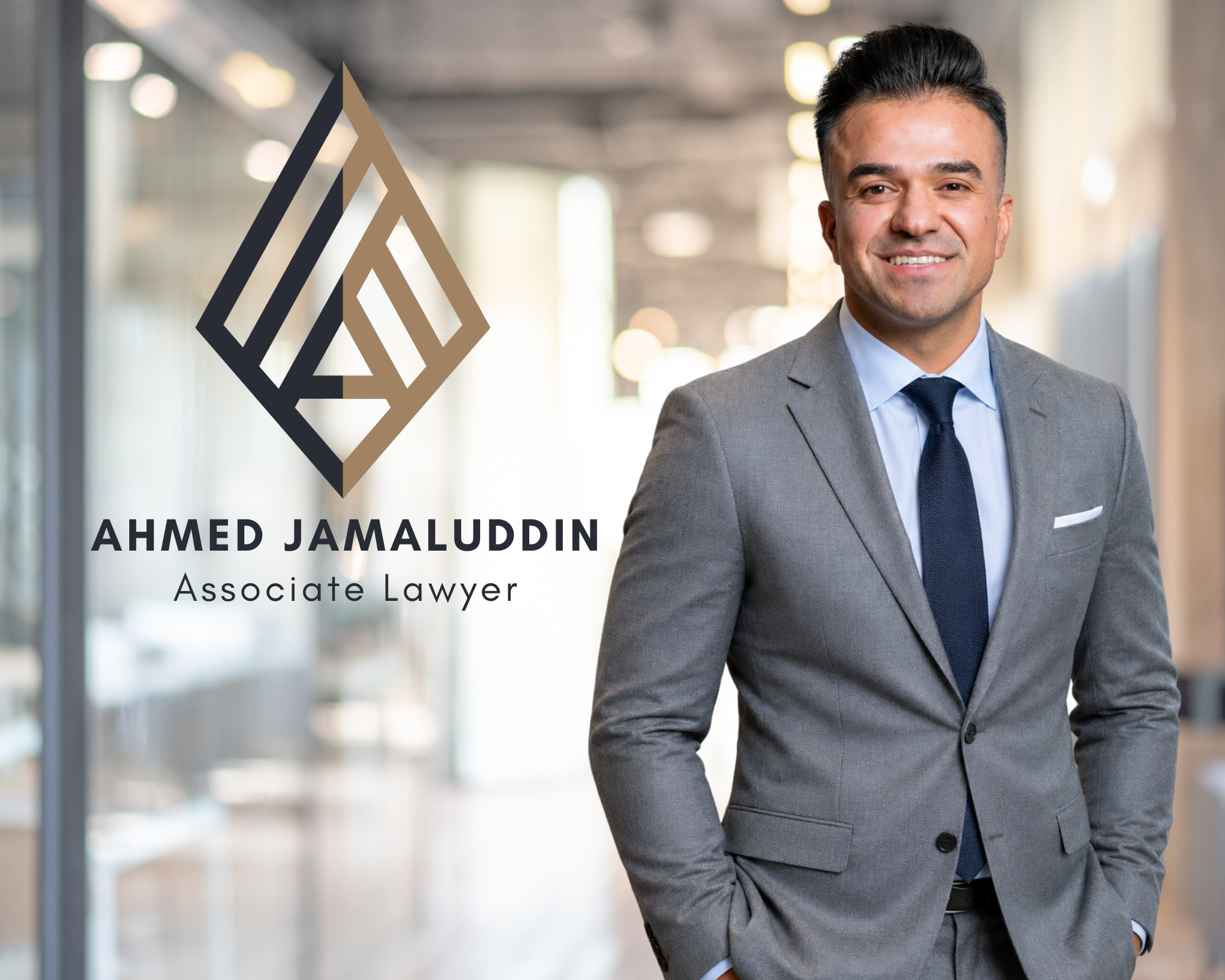 Ahmed Jamaluddin, Associate Lawyer of LEGALLY BUILT, Calgary's construction law experts.