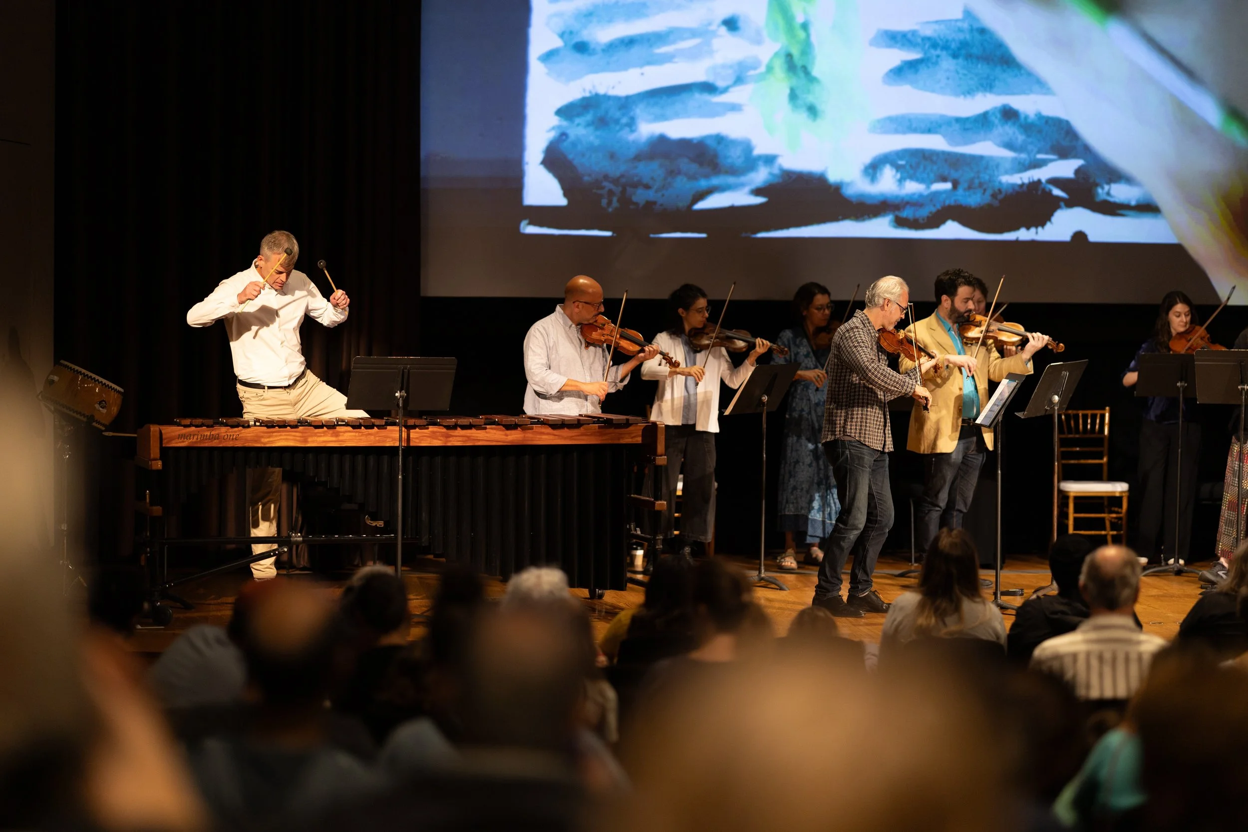 Play Out leads a family concert featuring The Knights at The Clark. Photo by Tucker Bair