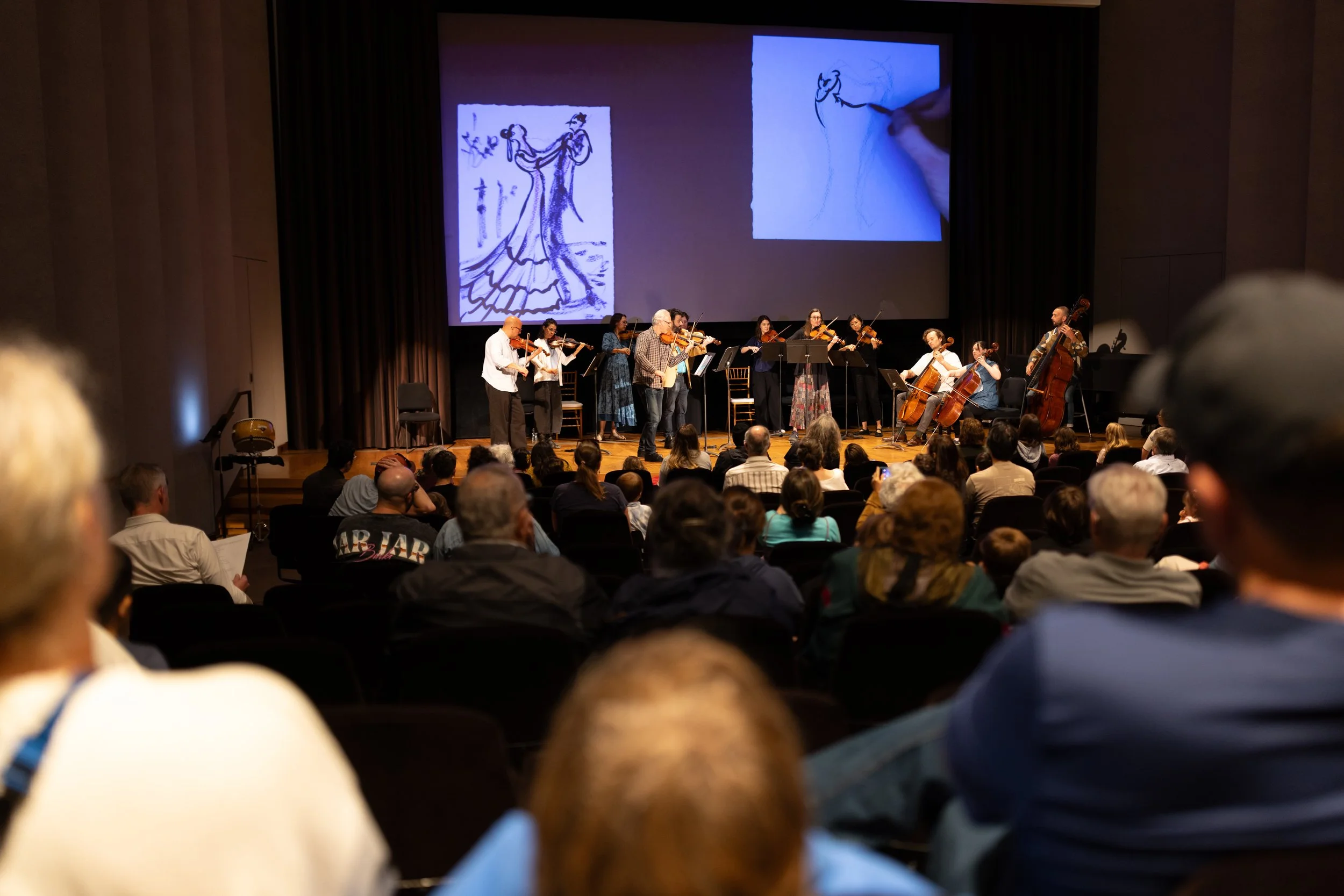 Play Out leads a family concert featuring The Knights at The Clark. Photo by Tucker Bair