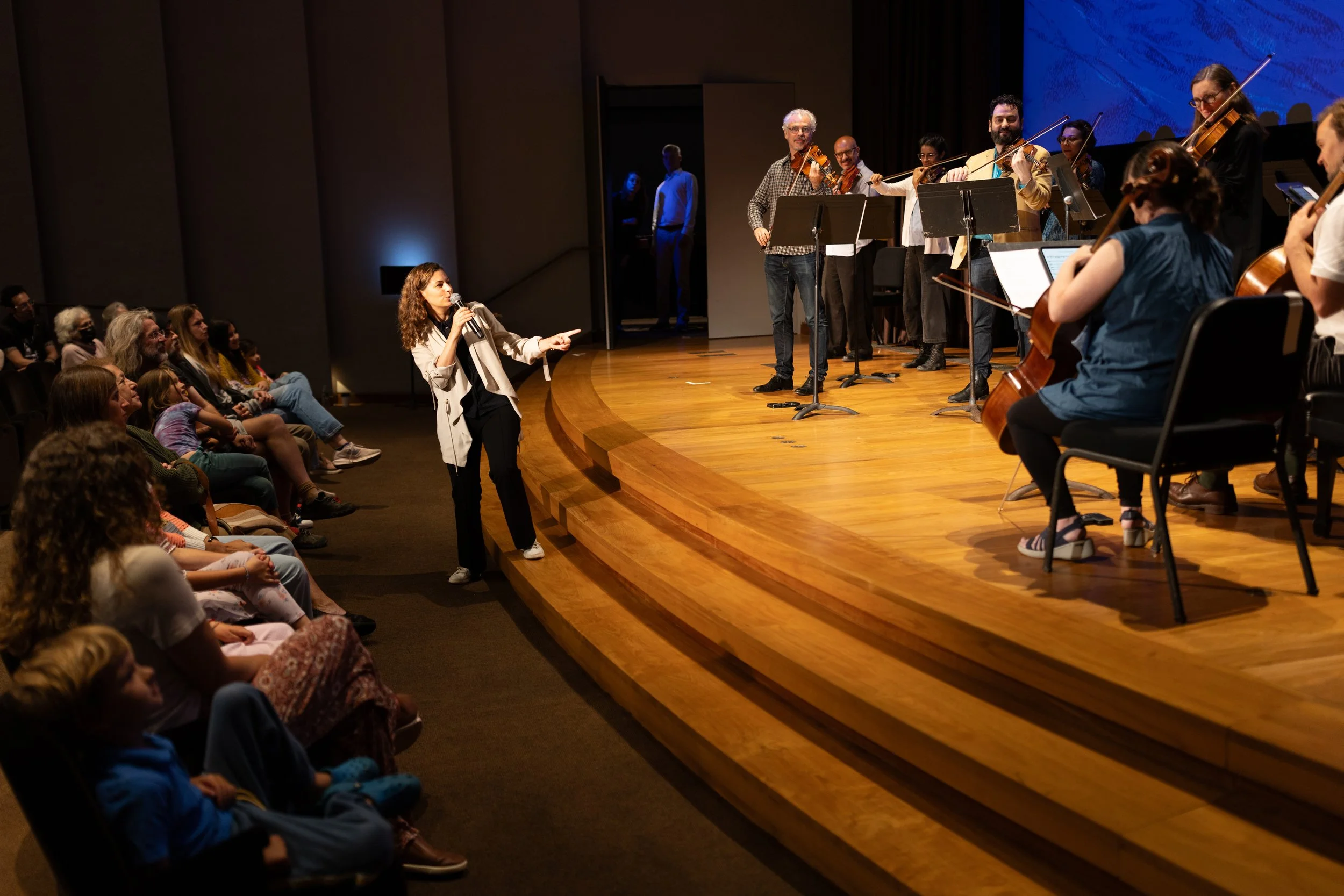 Play Out leads a family concert featuring The Knights at The Clark. Photo by Tucker Bair
