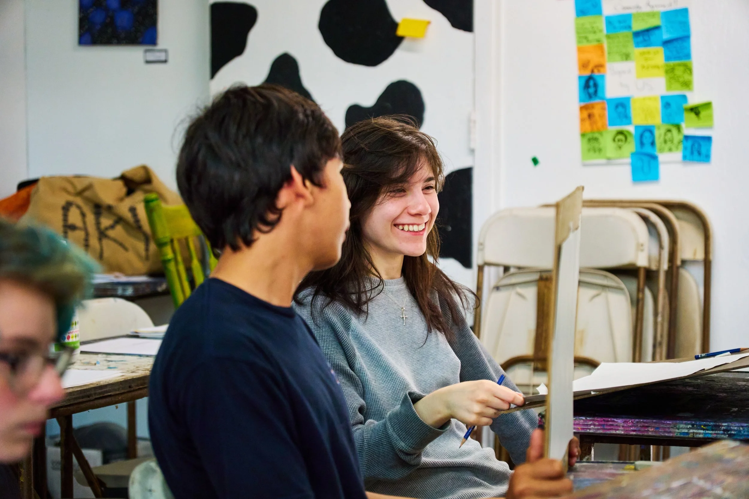 Play Out workshop for art department students at USDAN Summer Camp for the Arts. Photo by Terryl Whitaker