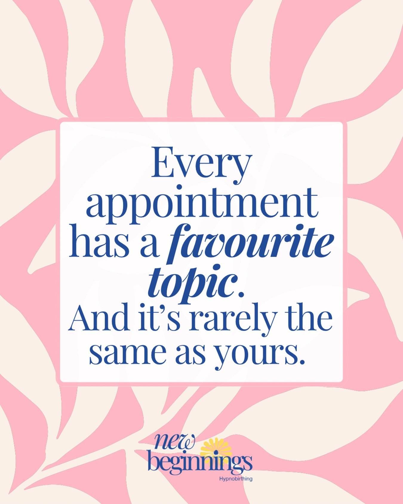 In every antenatal appointment something you&rsquo;ll notice is a theme of where the conversation goes. And it&rsquo;s often not where you want it to go. 

You might have ideas of your birth preferences, and think you&rsquo;ll mention them to your mi