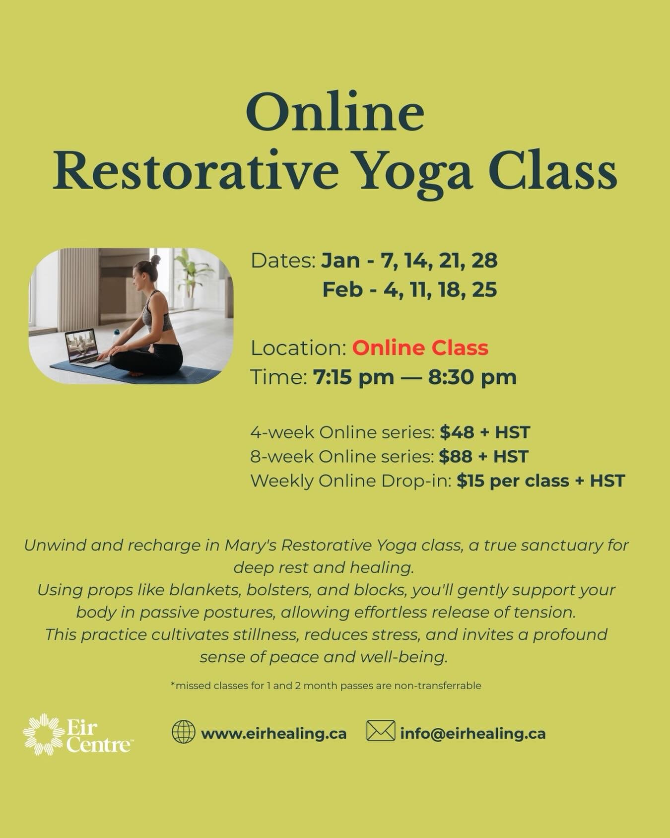 A new year means a new opportunity to release tension &amp; reduce stress by cultivating stillness through restorative yoga practice 🧘&zwj;♂️