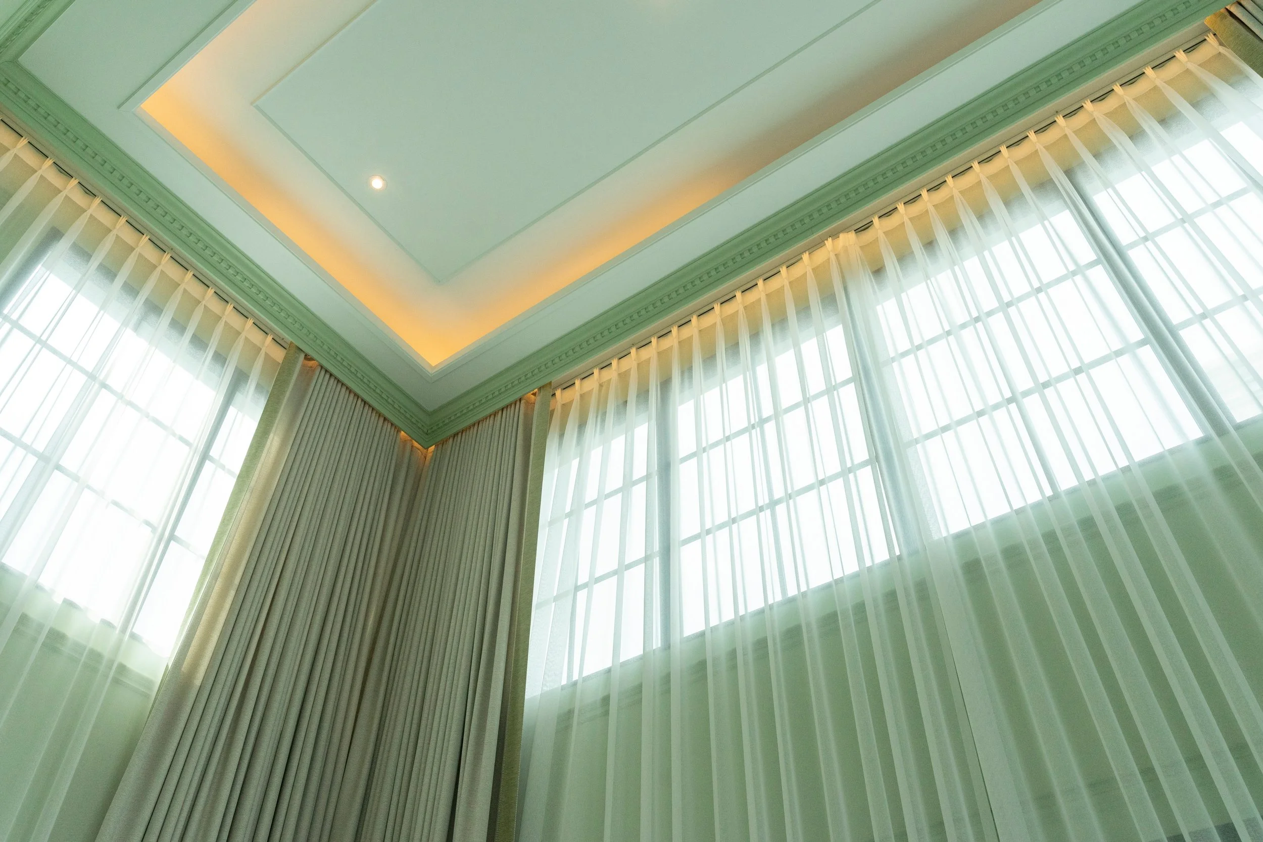 large window curtains