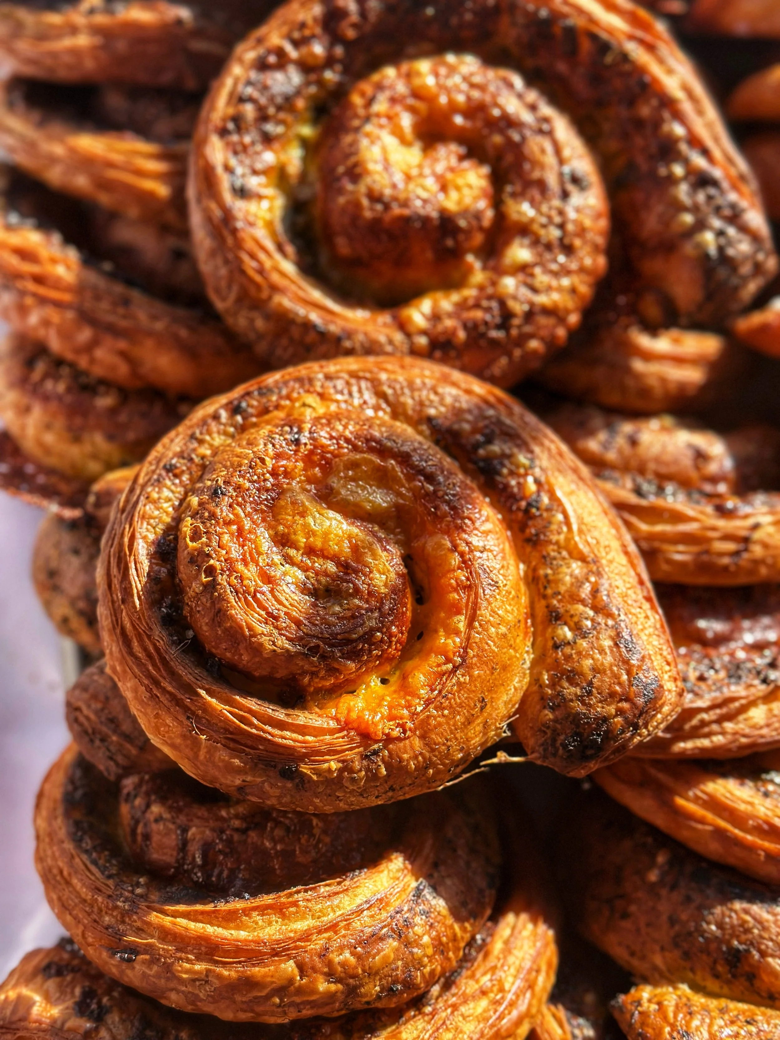 Herb chutney cheese croissant