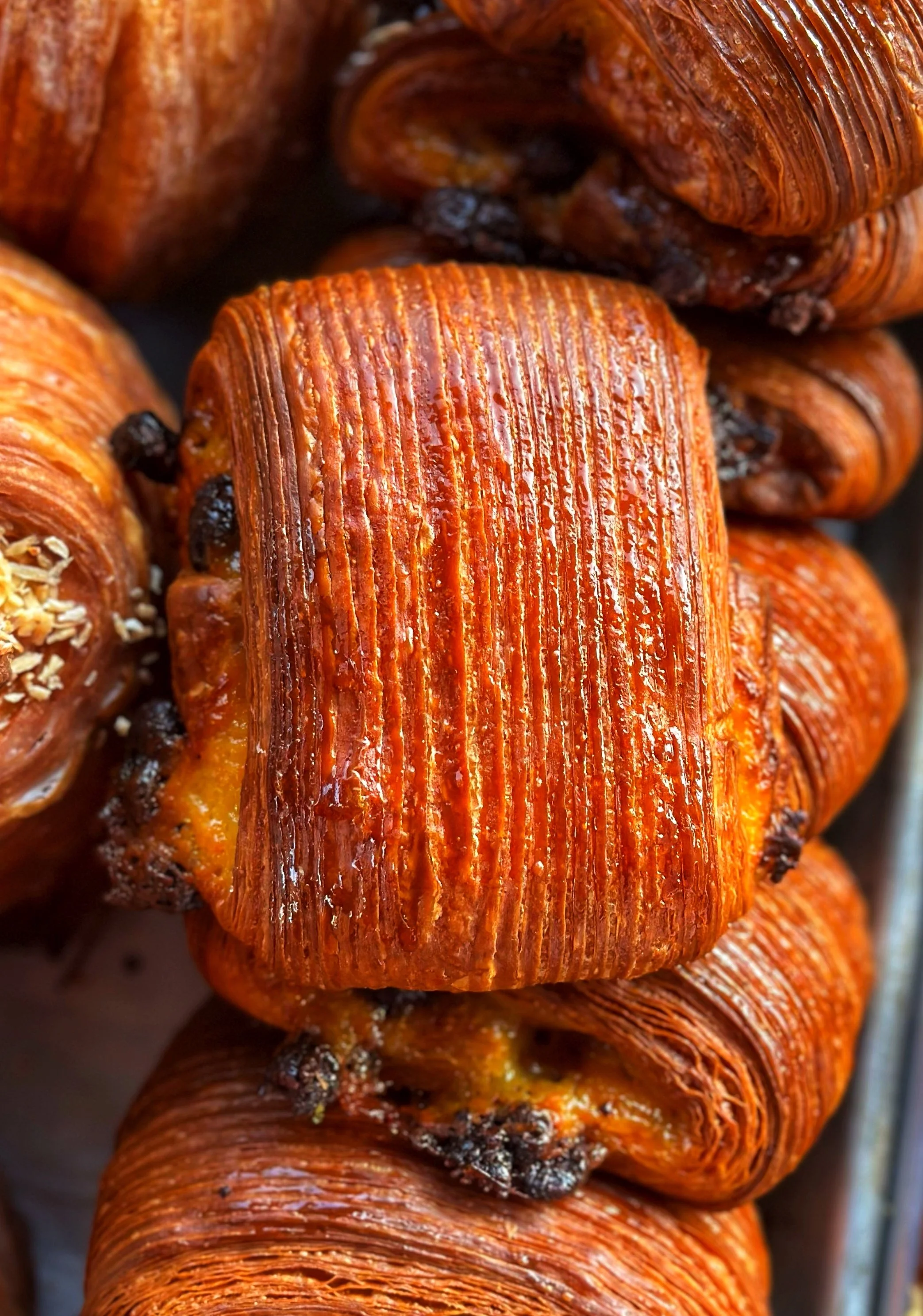 Orange chocolate pain suisse