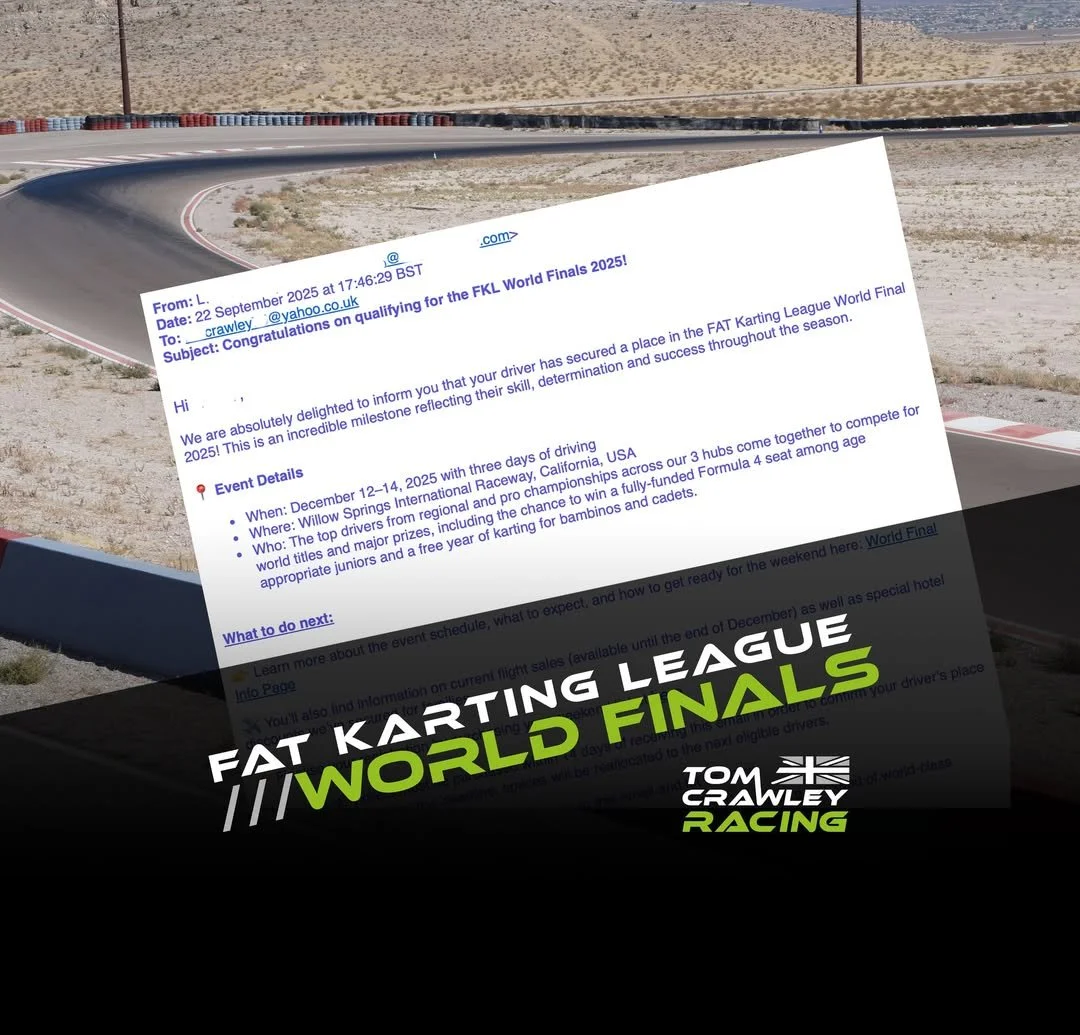 An invite to the FAT Karting League World Finals!