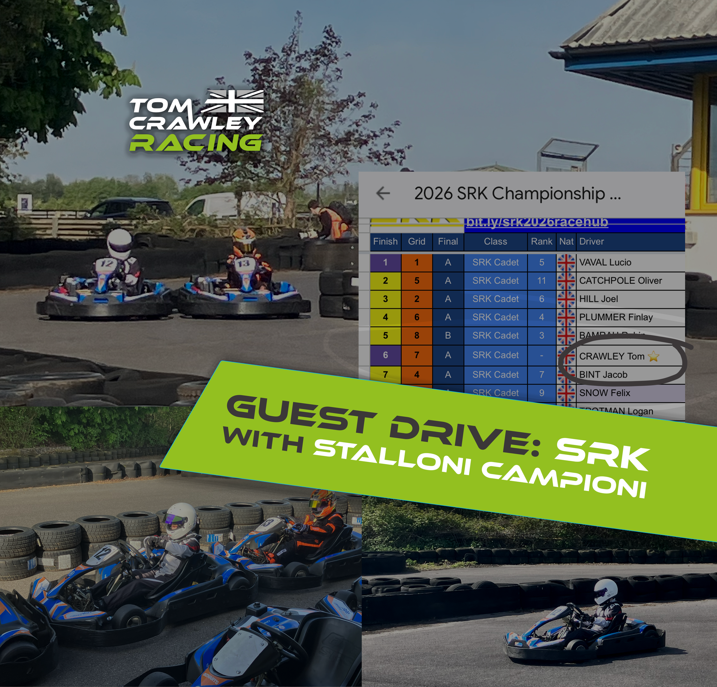 Surprise guest drive for Stalloni Campioni at Castle Coombe as part of the SRK Championship!
