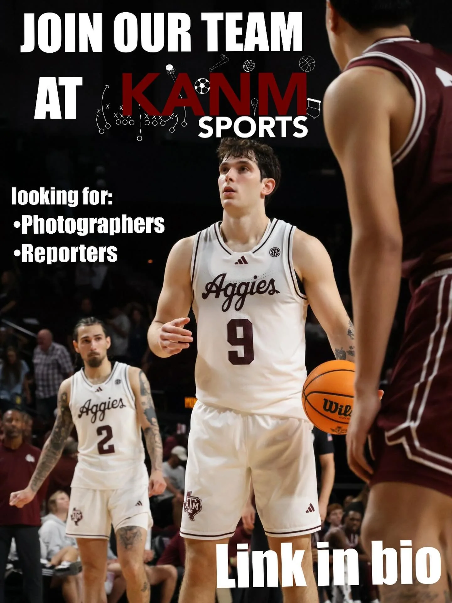 SPRING 2026 APPS NOW OPEN!!!!

Howdy! KANM Sports are opening up applications for this upcoming semester. If you have a strong passion for sports or want to pursue a career in the sports industry and are looking for some experience please fill out th