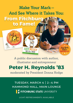 Fitchburg State alum Peter H. Reynolds Returns to Campus