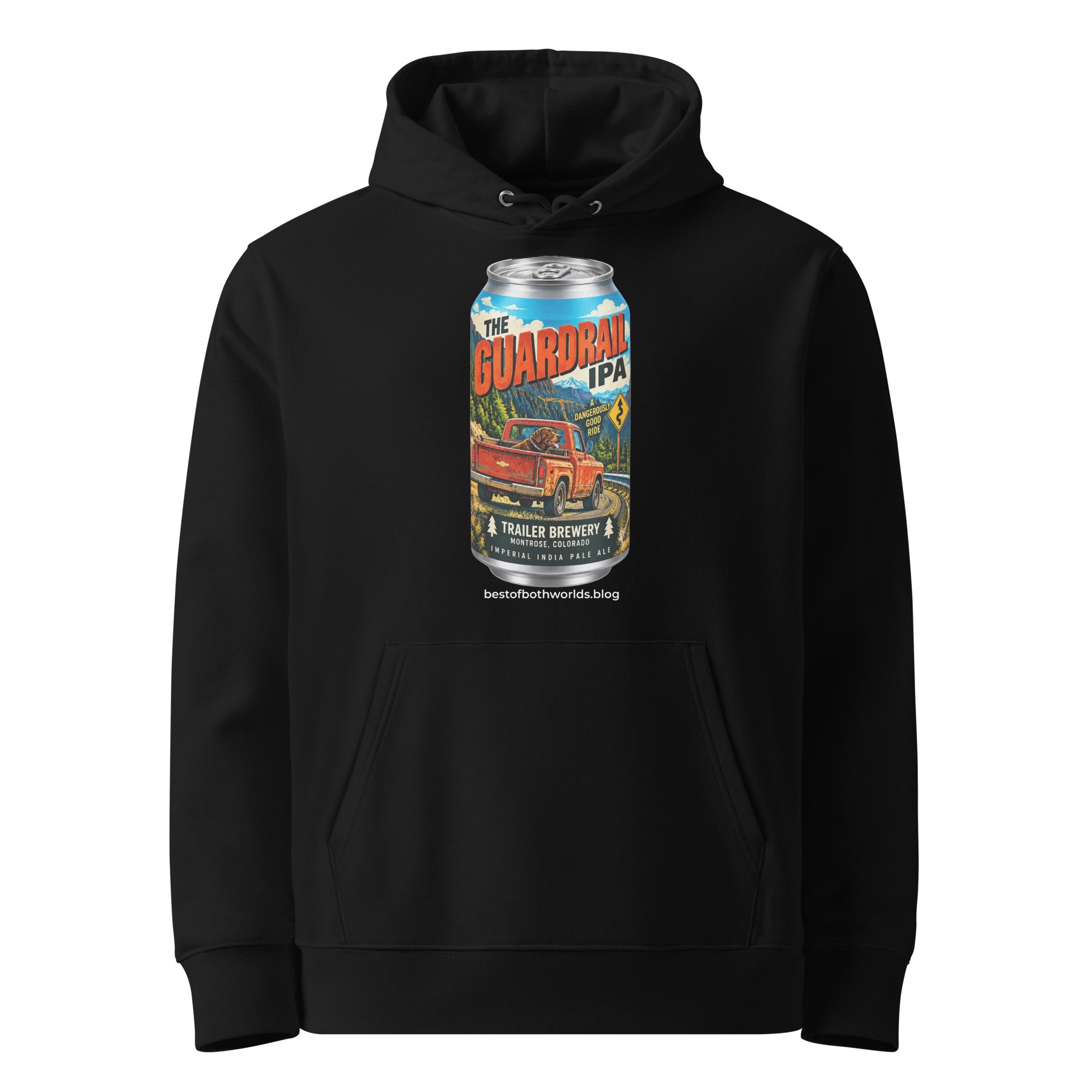 Trailer Brewery | The Guardrail Imperial IPA Unisex Organic Hoodie