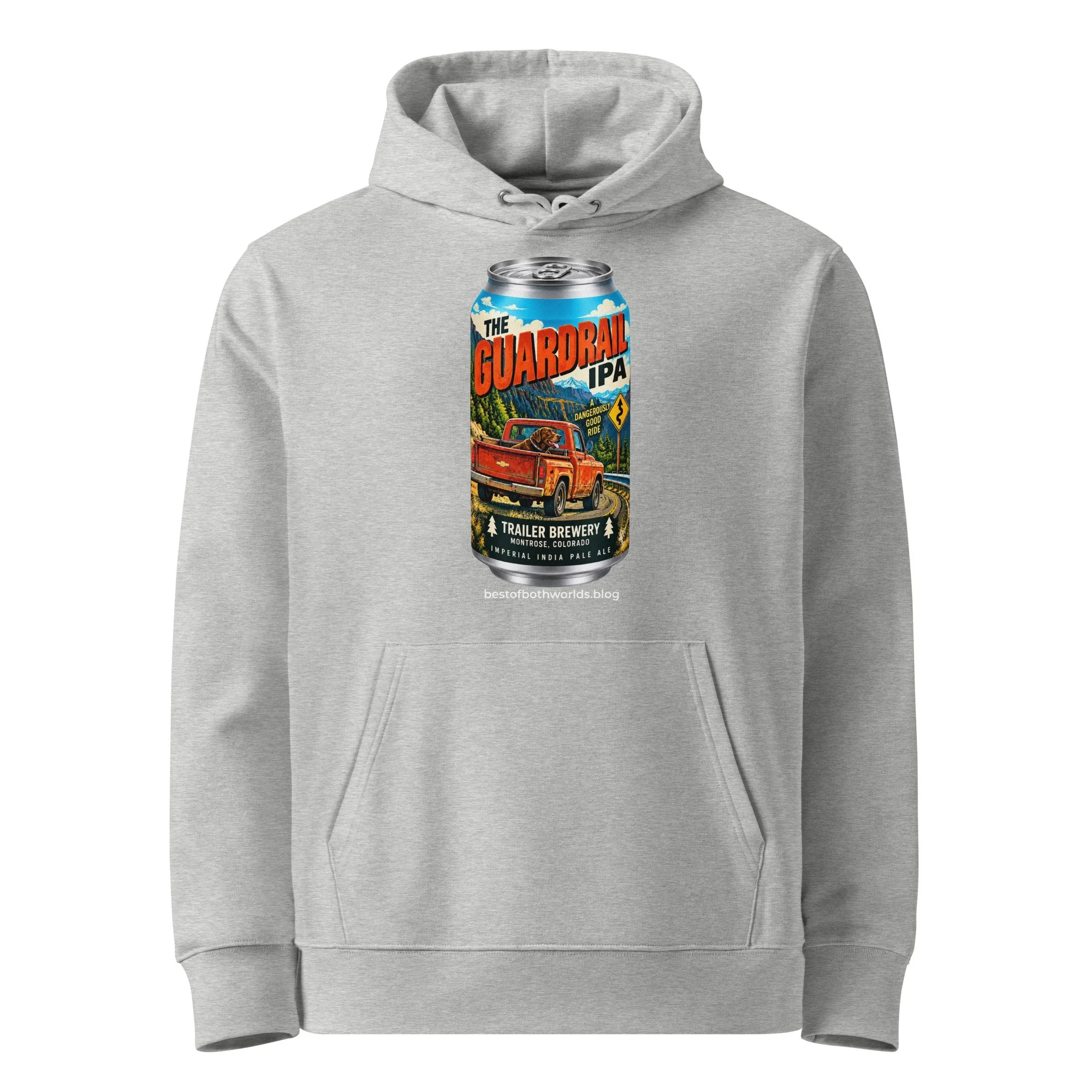 Trailer Brewery | The Guardrail Imperial IPA Unisex Organic Hoodie