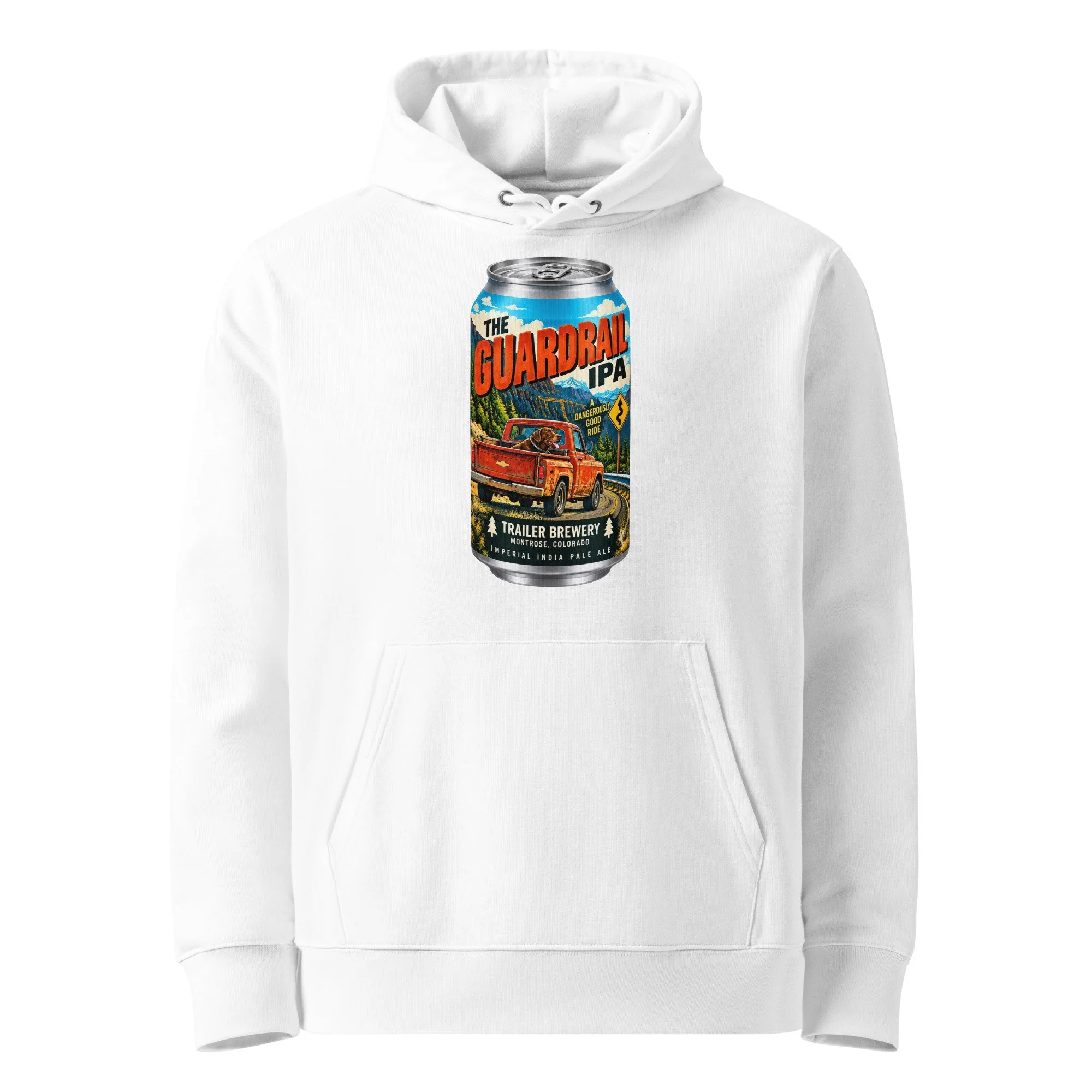 Trailer Brewery | The Guardrail Imperial IPA Unisex Organic Hoodie
