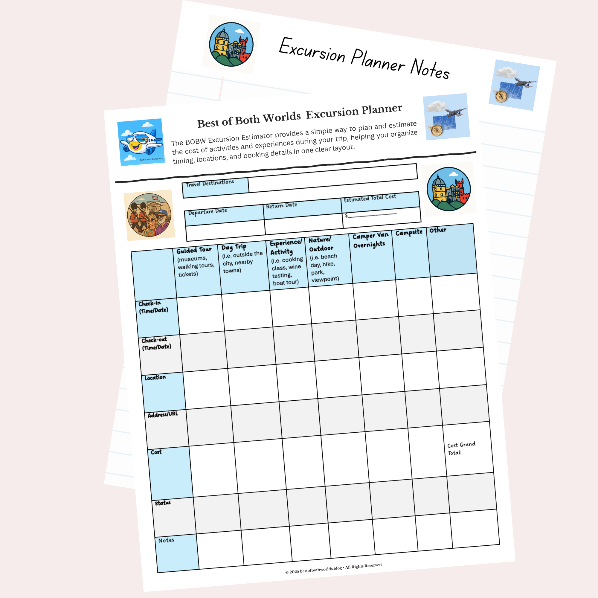 Best of Both Worlds Excursions Planner