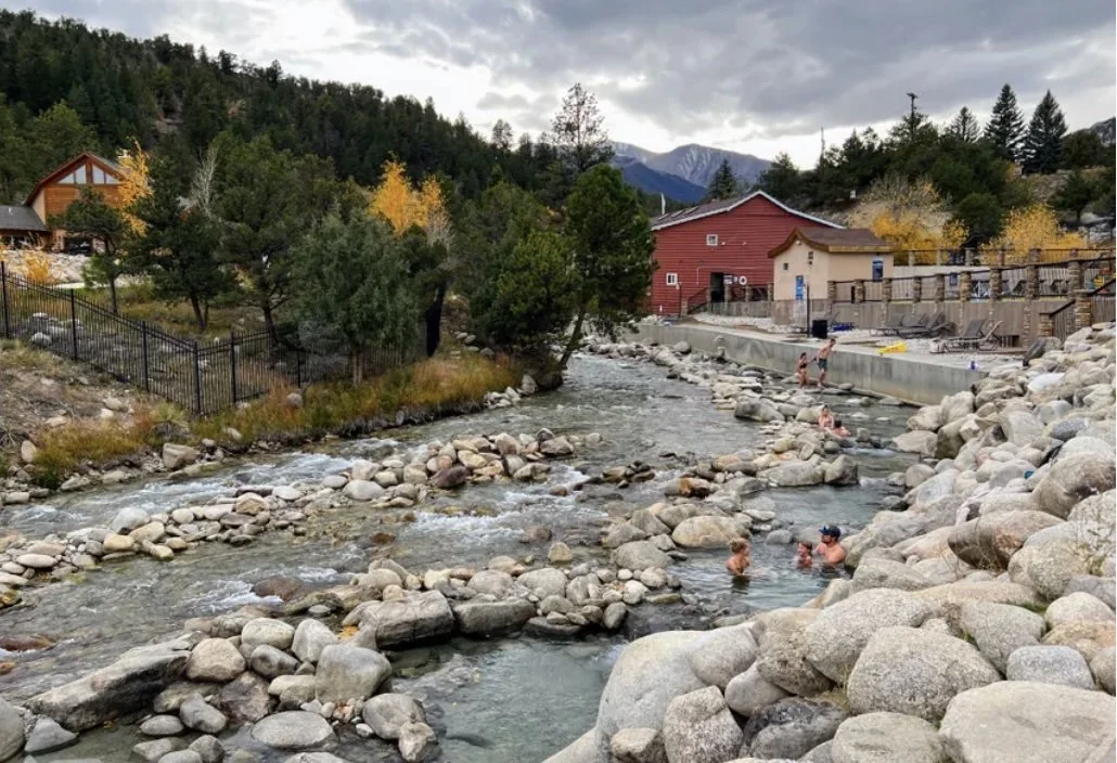 Mt. Princeton’s Natural Pools Along Chalk Creek, Nathrop, Colorado