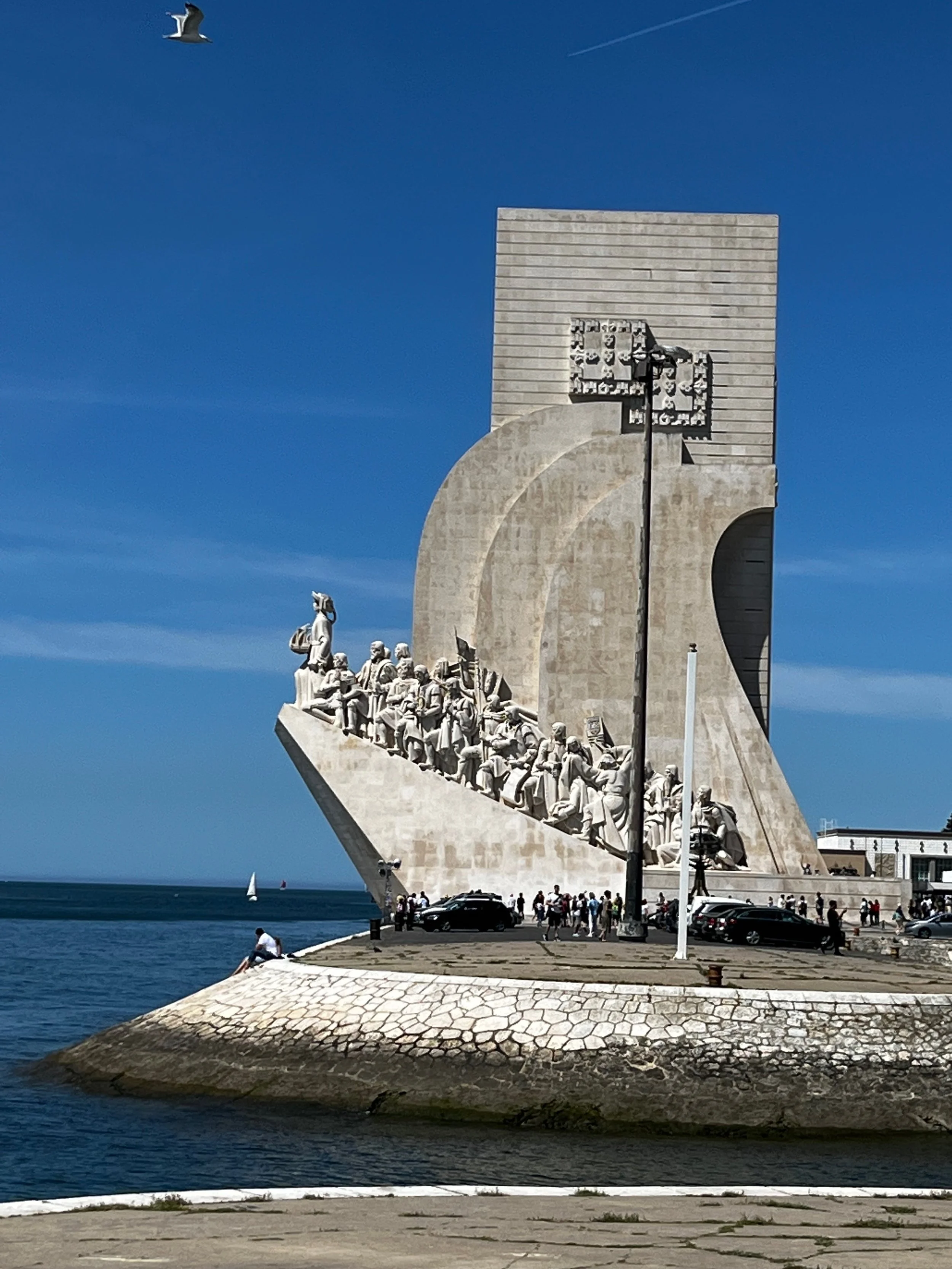 Padrão dos Descobrimentos, the Monument to the Discoveries, beside the Tagus River in Belém, Lisbon, Portugal.