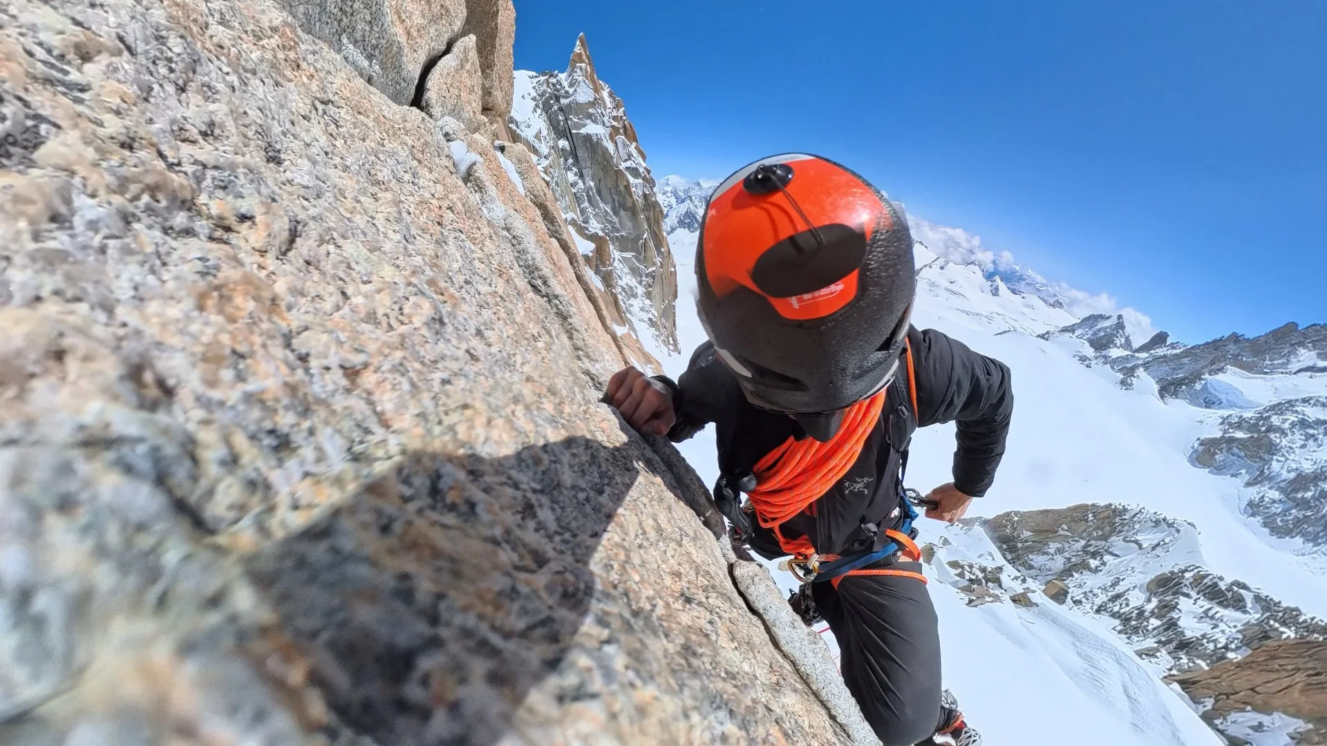 Cosmiques Arete - crux pitch