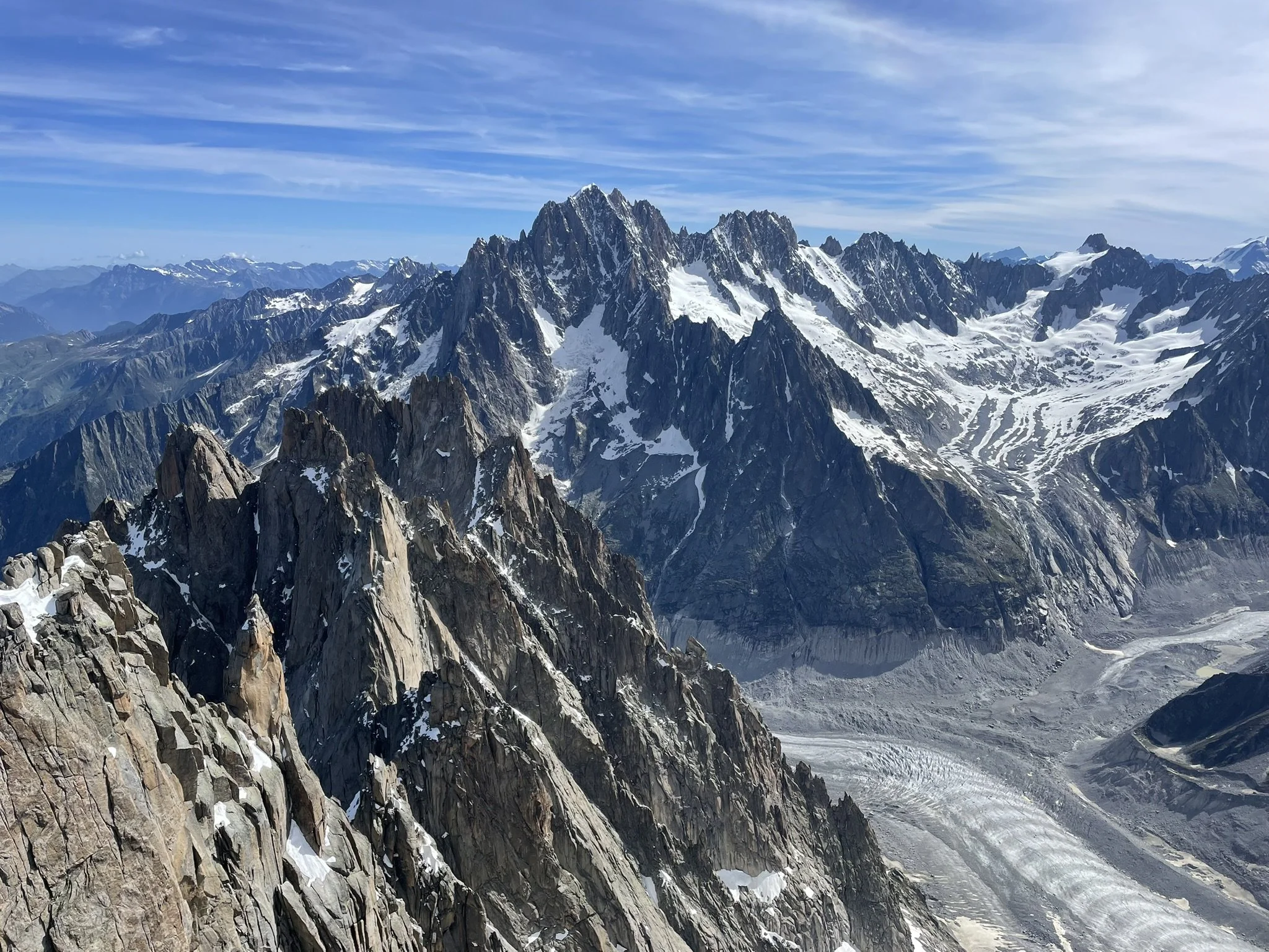 Midi-Plan Traverse summit view