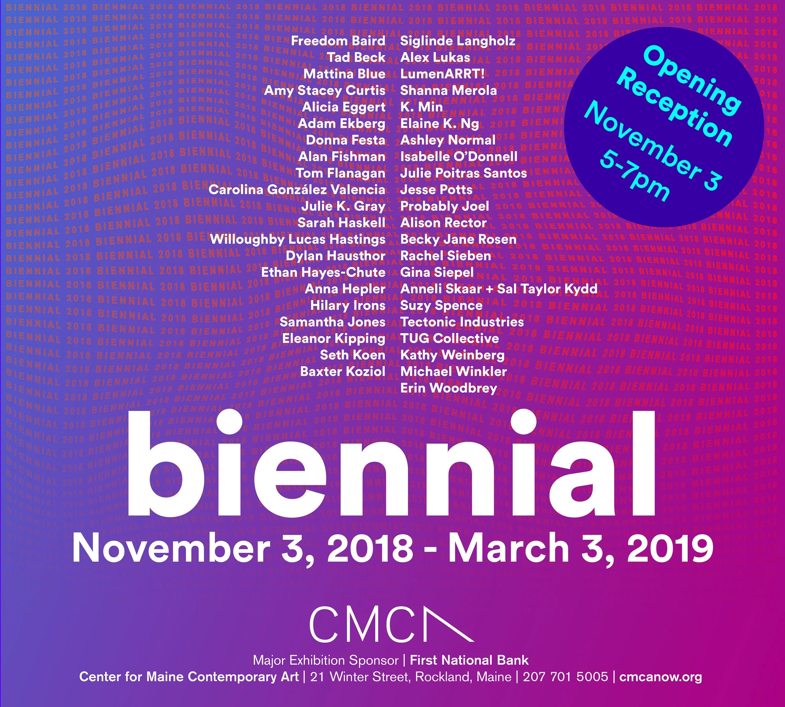 CMCA Biennial  - November 3