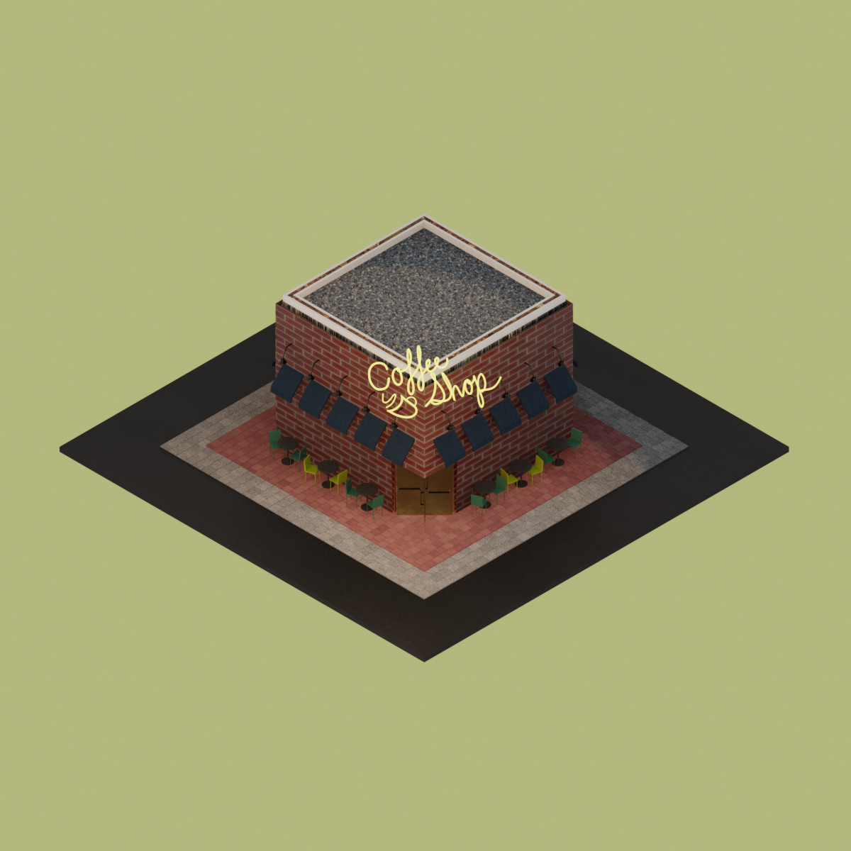 3D Isometric Scenes