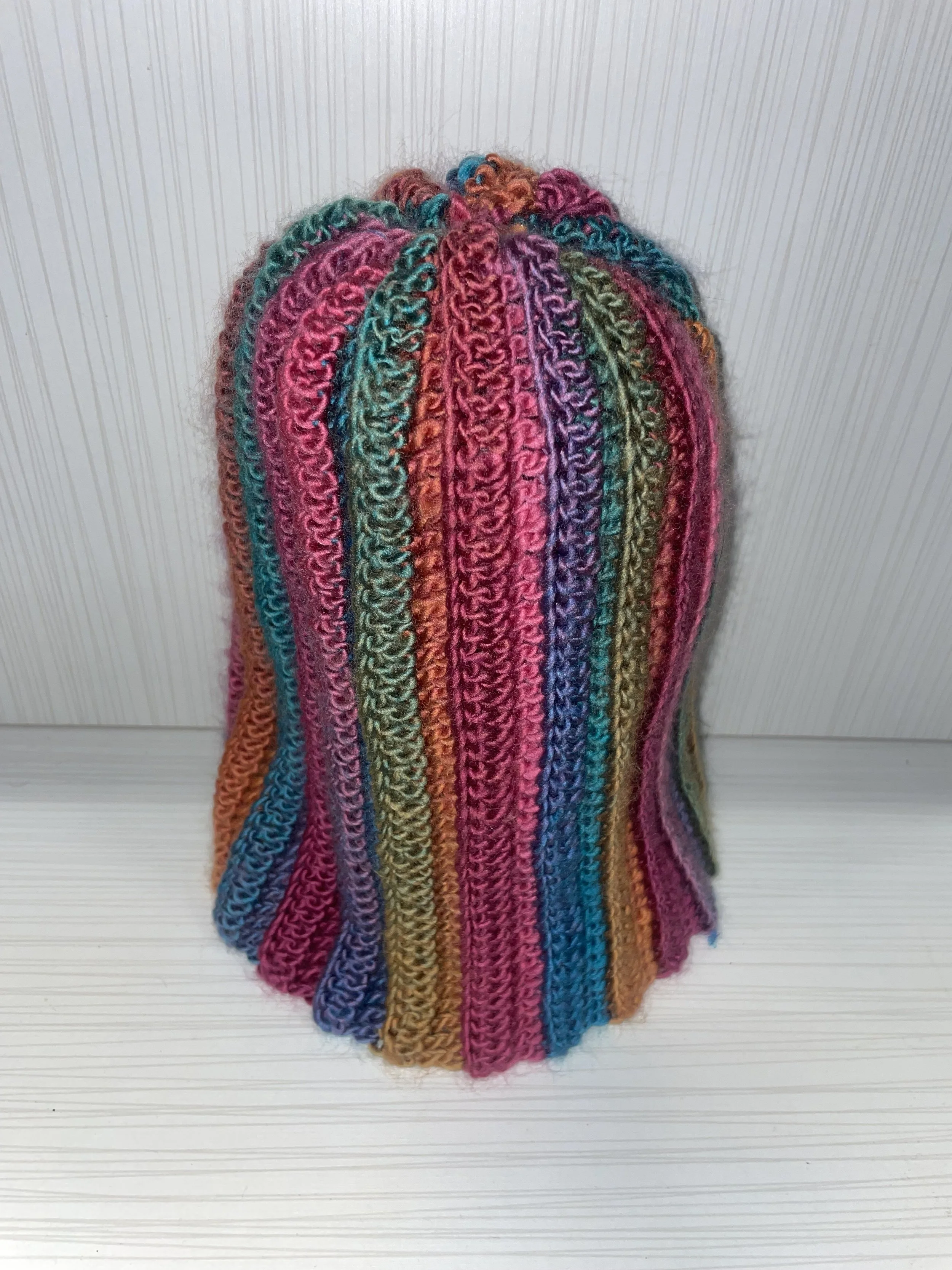 CROCHET RAINBOW BEANIE
