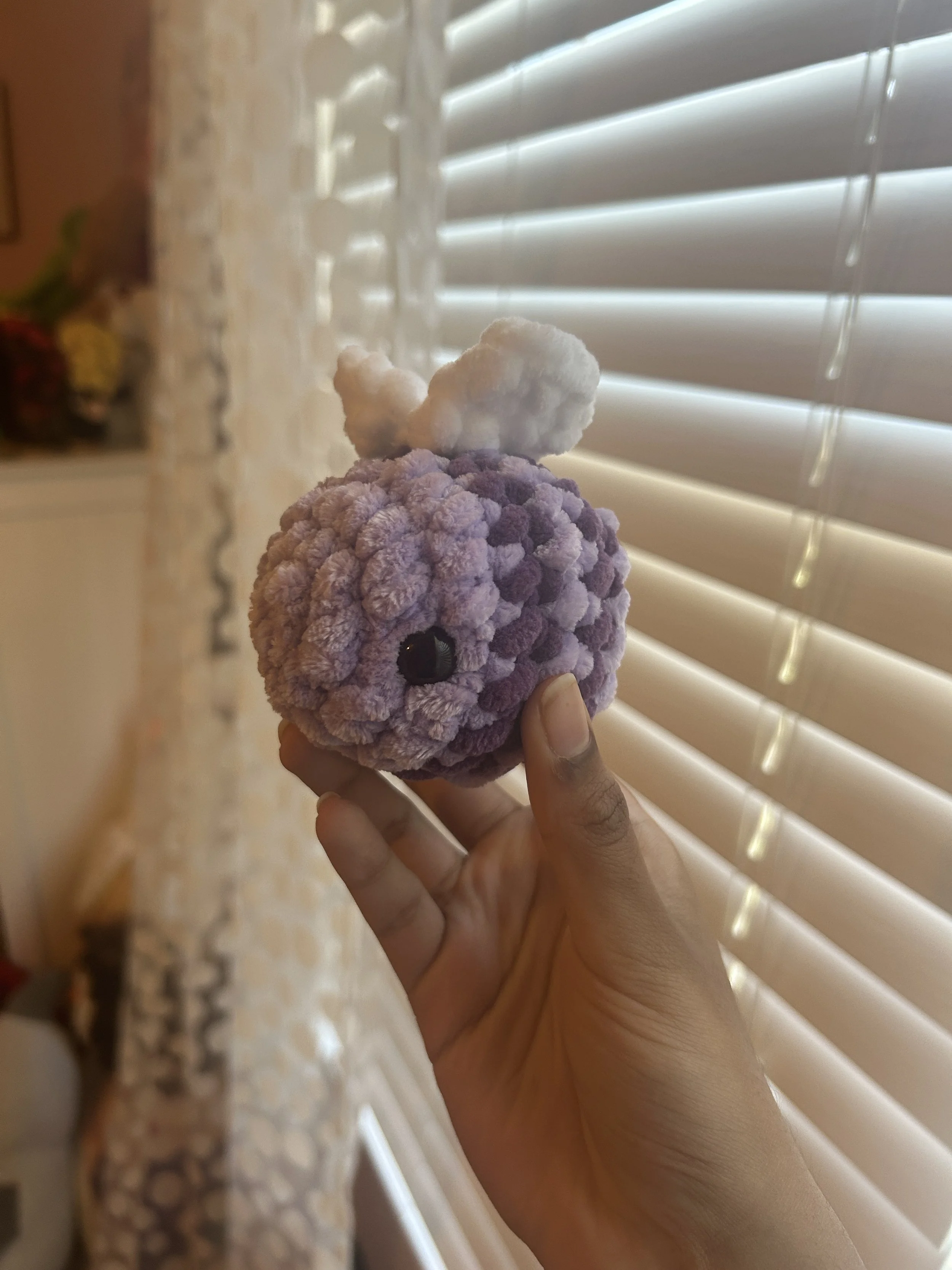 PURPLE CROCHET BEE
