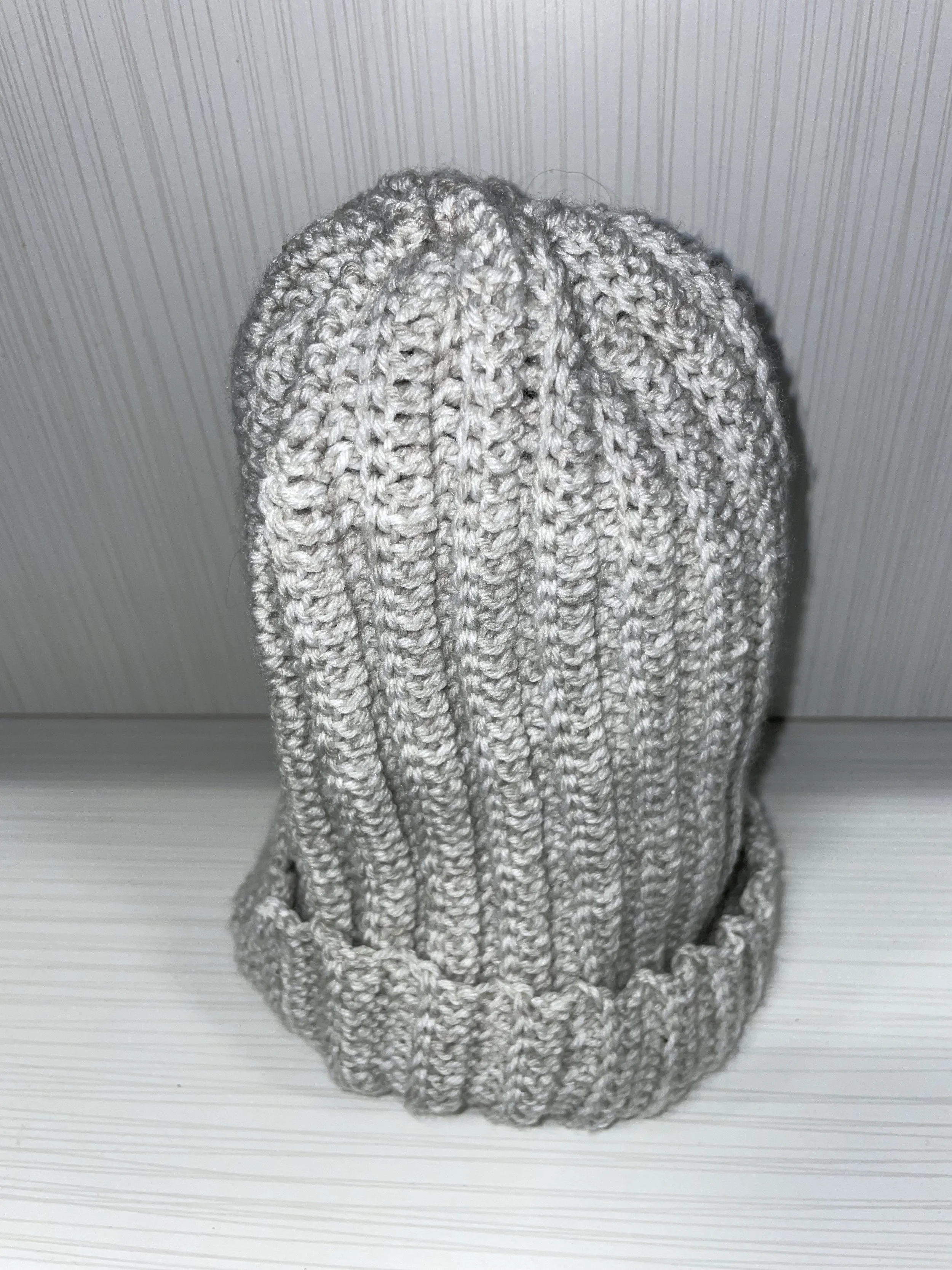 CROCHET GRAY BEANIE
