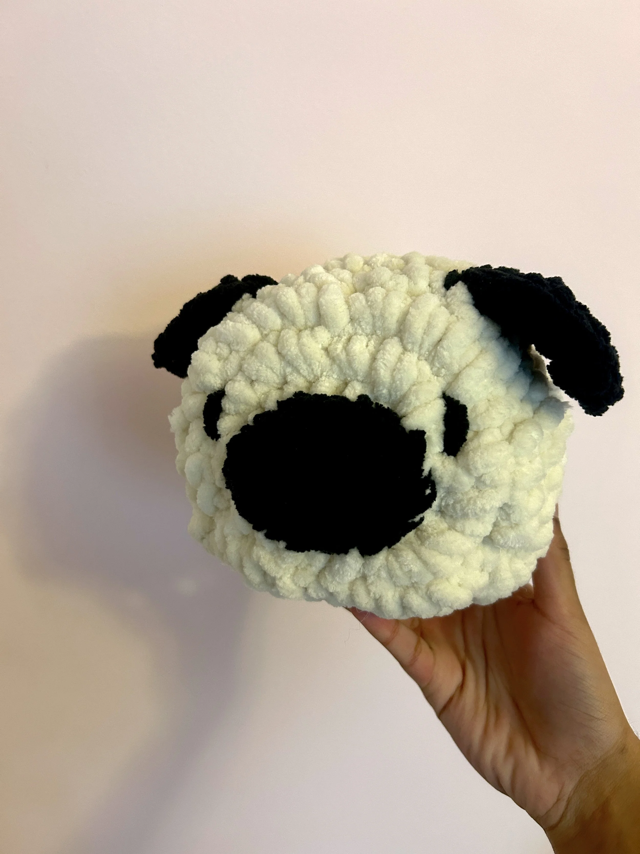 LARGE CROCHET PUG