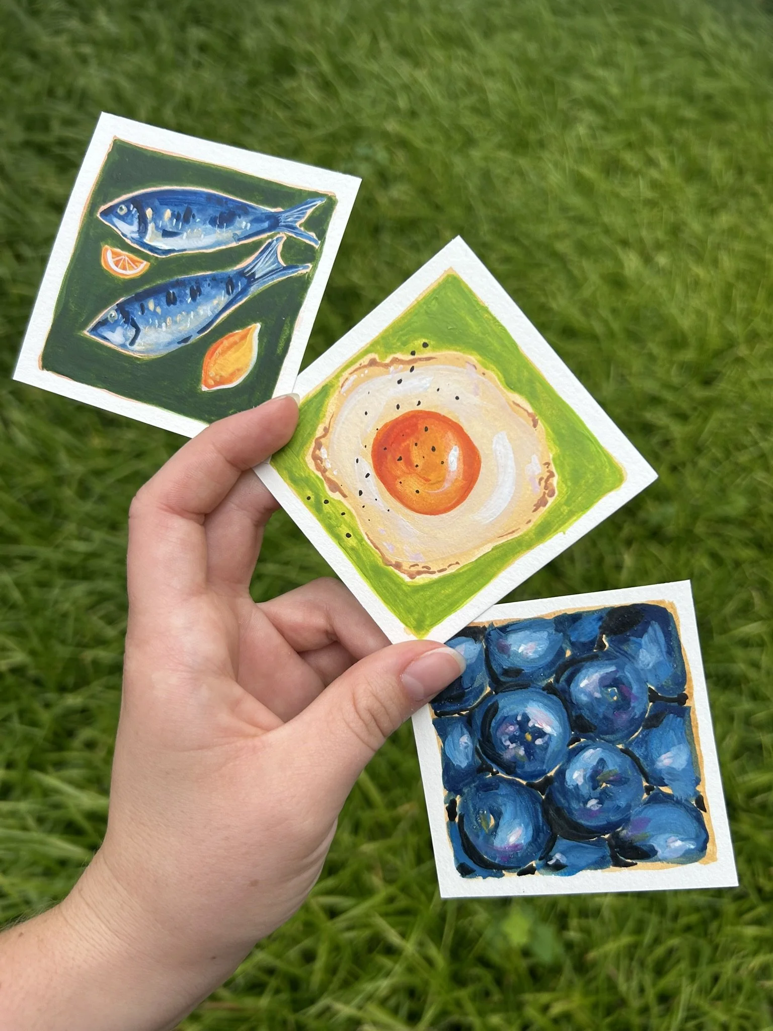 Mini Painting (Fish, egg blueberry).jpeg
