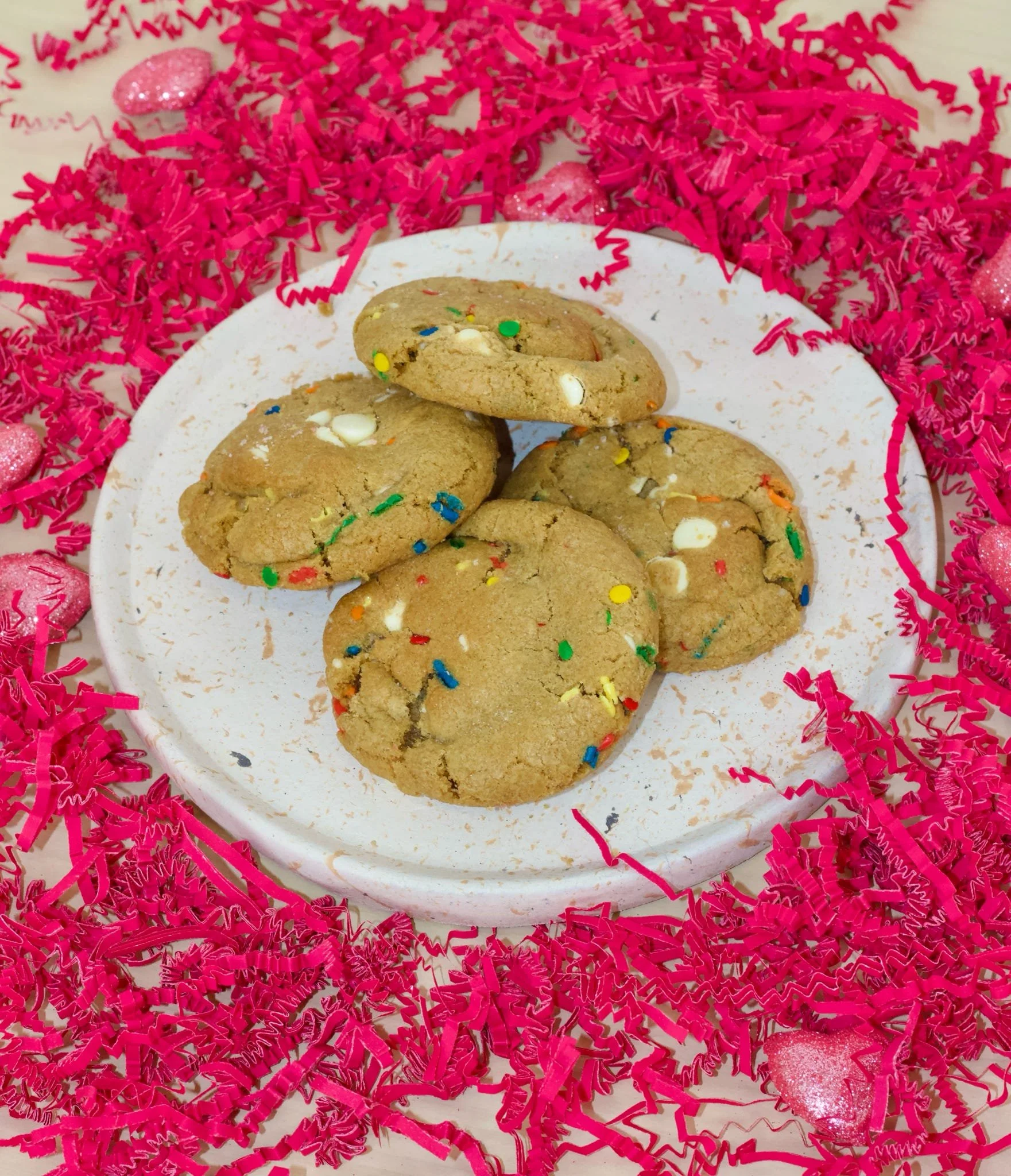 WHITE CHOCOLATE CONFETTI COOKIES