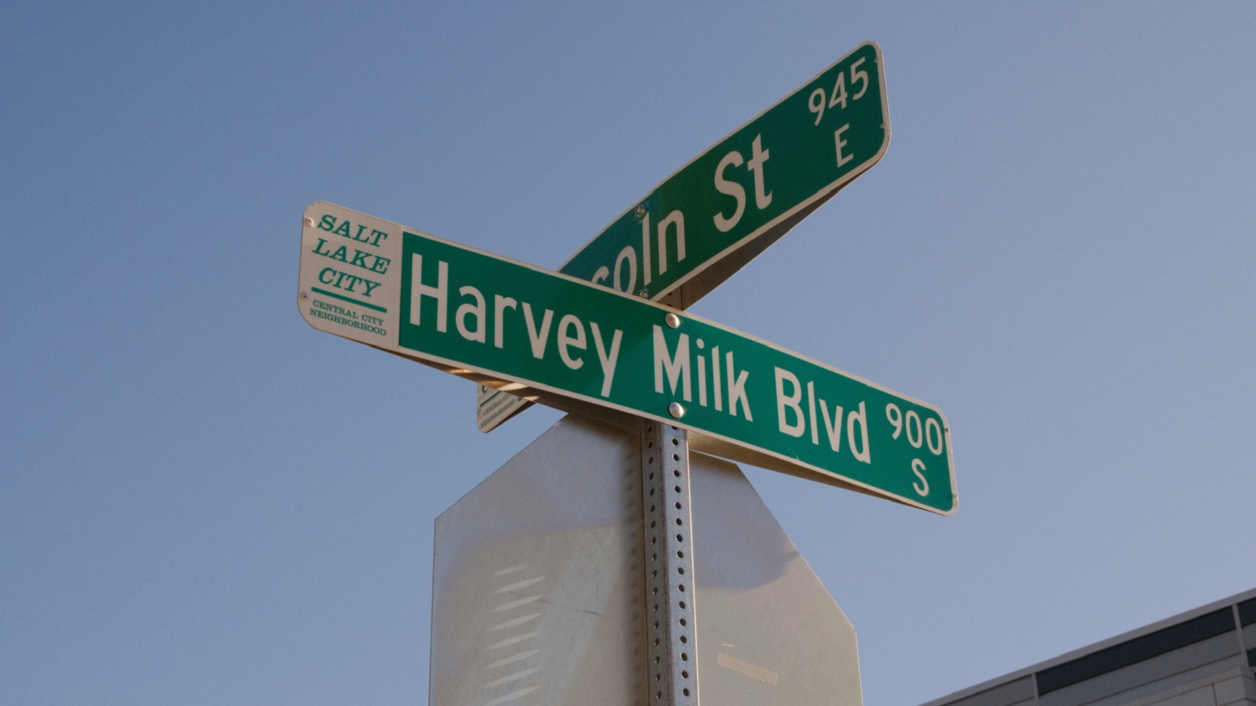 Harvey Milk Boulevard street sign in Salt Lake City, Utah, representing urban neighborhoods where homebuyers may find increased negotiating opportunities during the July housing market.