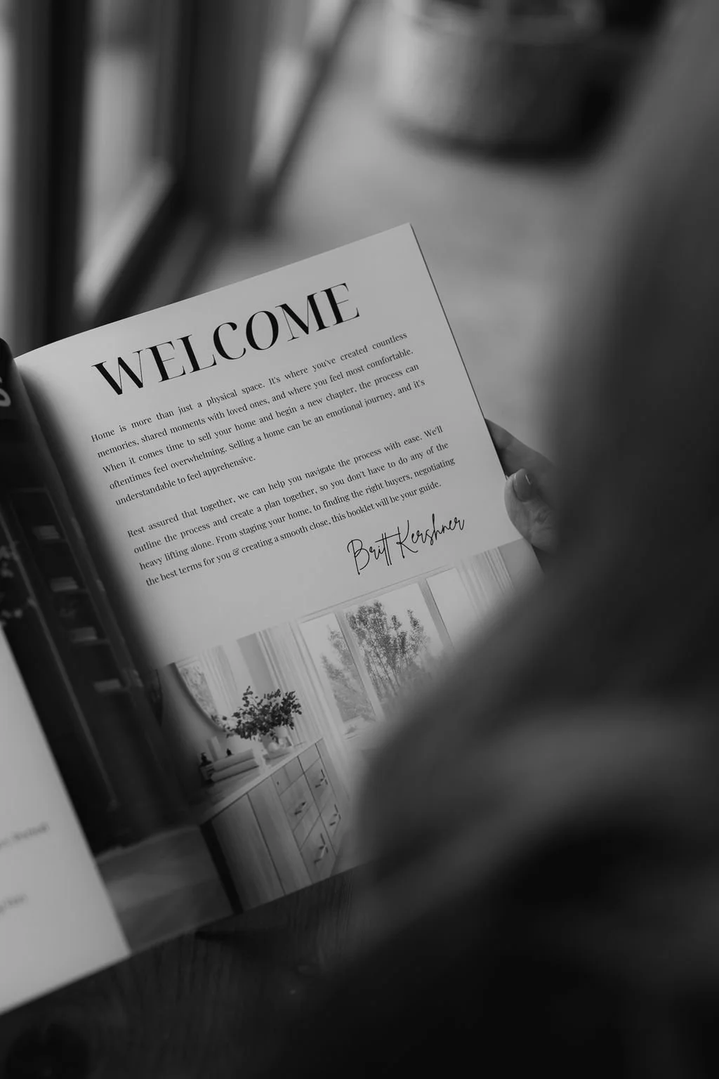 The 'welcome' page in Utah-based realtor Britt Kershner's Buyer's Guide.