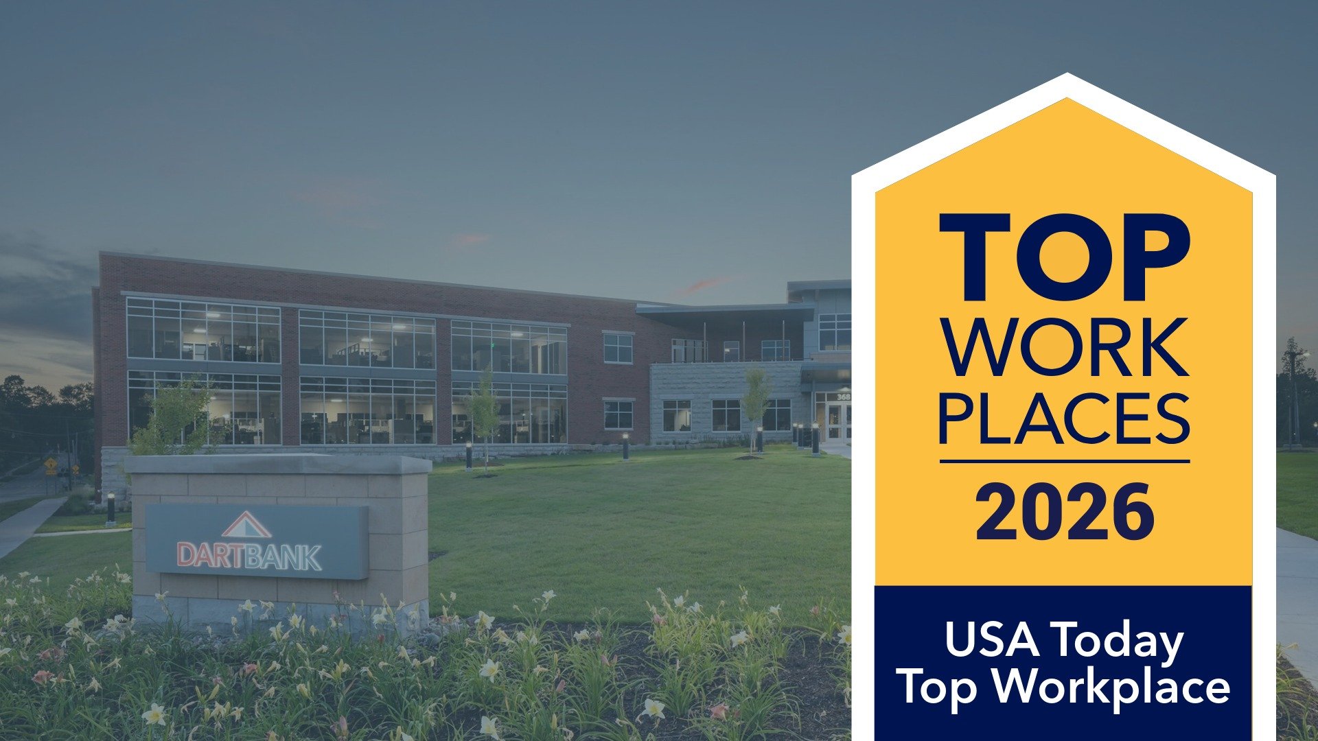 Dart Bank Earns 2026 USA Today Top Workplaces Award