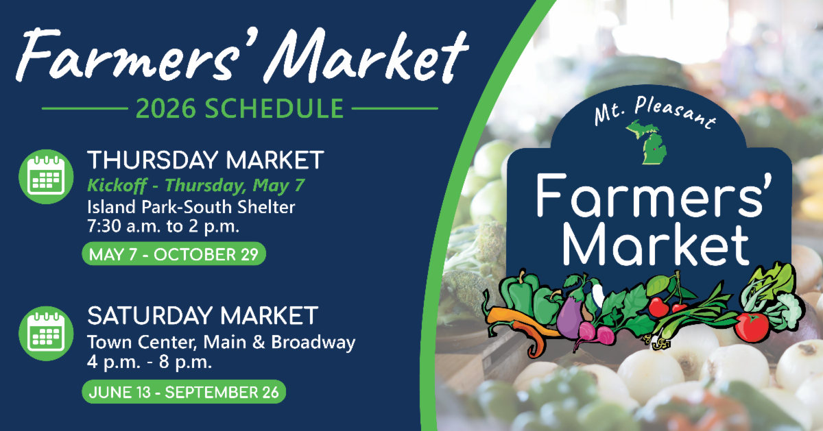 Mt. Pleasant Farmers' Market Returns with New Saturday Evening Hours