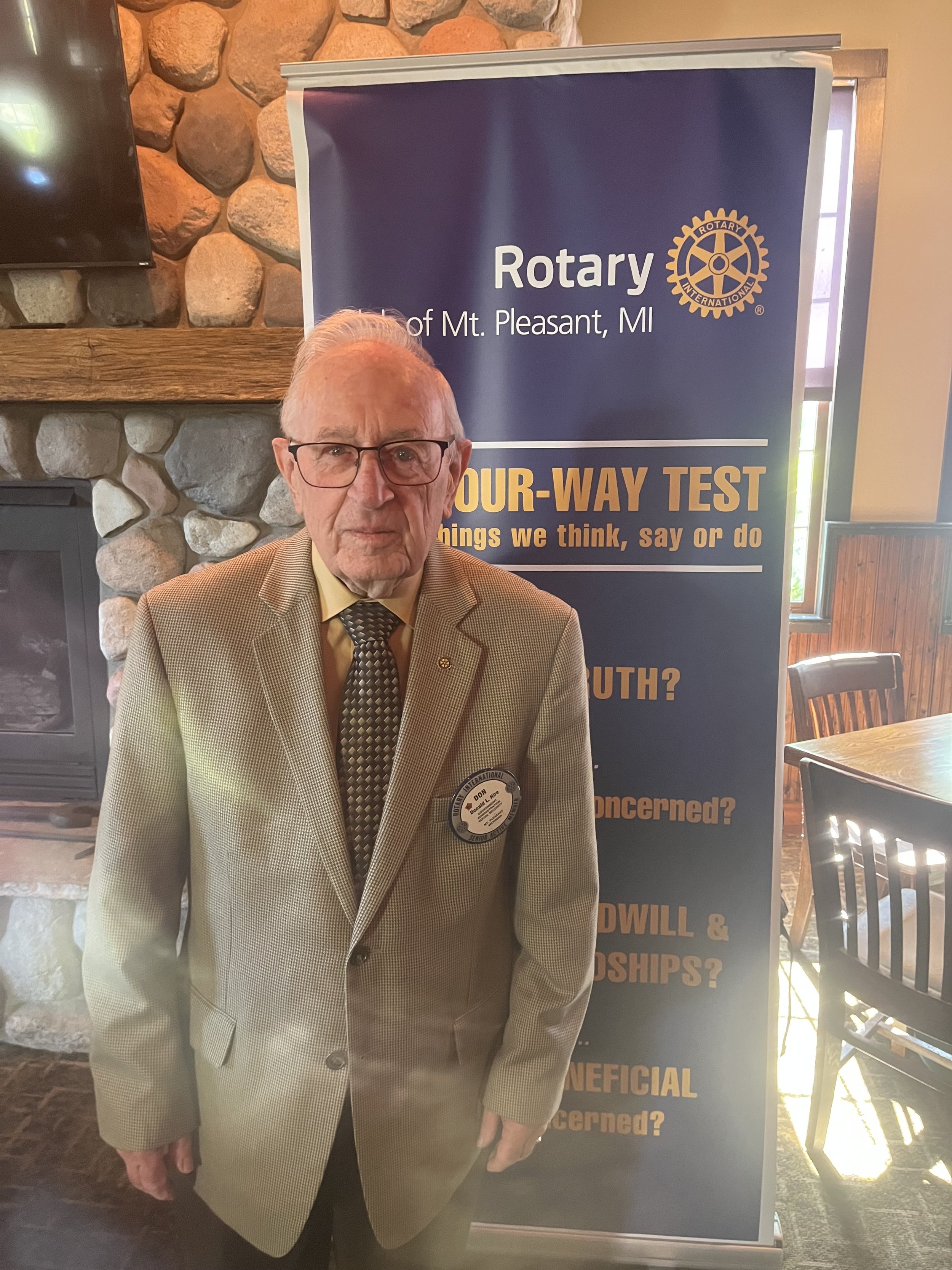 Don Hire Celebrates 50 Years of Service with the Rotary Club of Mt. Pleasant