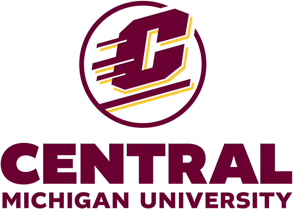 Central Michigan University logo with a stylized 'C' and the university's name