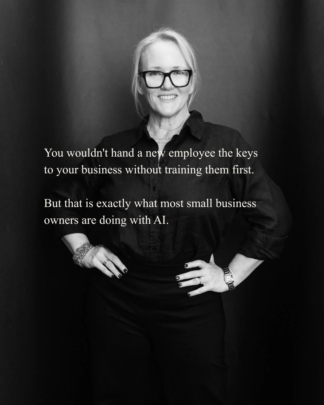 You would never hire someone, hand them a uniform, and say &ldquo;alright, go do the thing.&rdquo; You would train them first. Your business, your systems, your customers, your vibe, how you want people to feel when they work with you. All of it. Bef