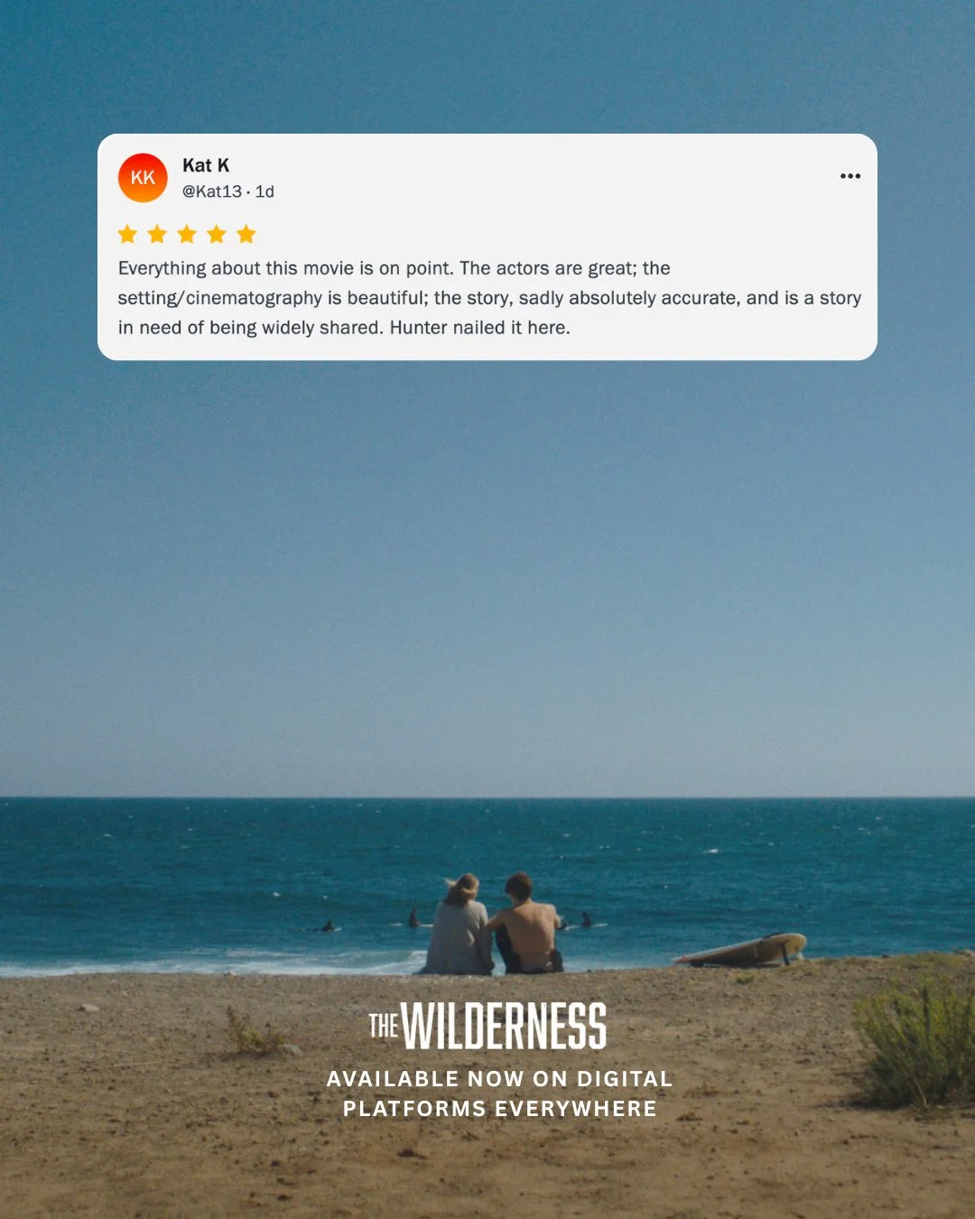 Now streaming everywhere. If The Wilderness moved you, we&rsquo;d love your support. Comment &ldquo;FRESH&rdquo; for the Rotten Tomatoes review link 🍅