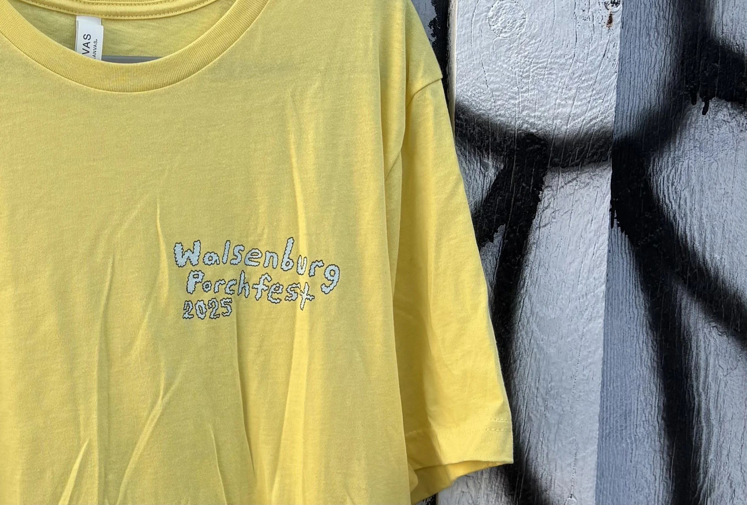Porchfest 2025 shirt front