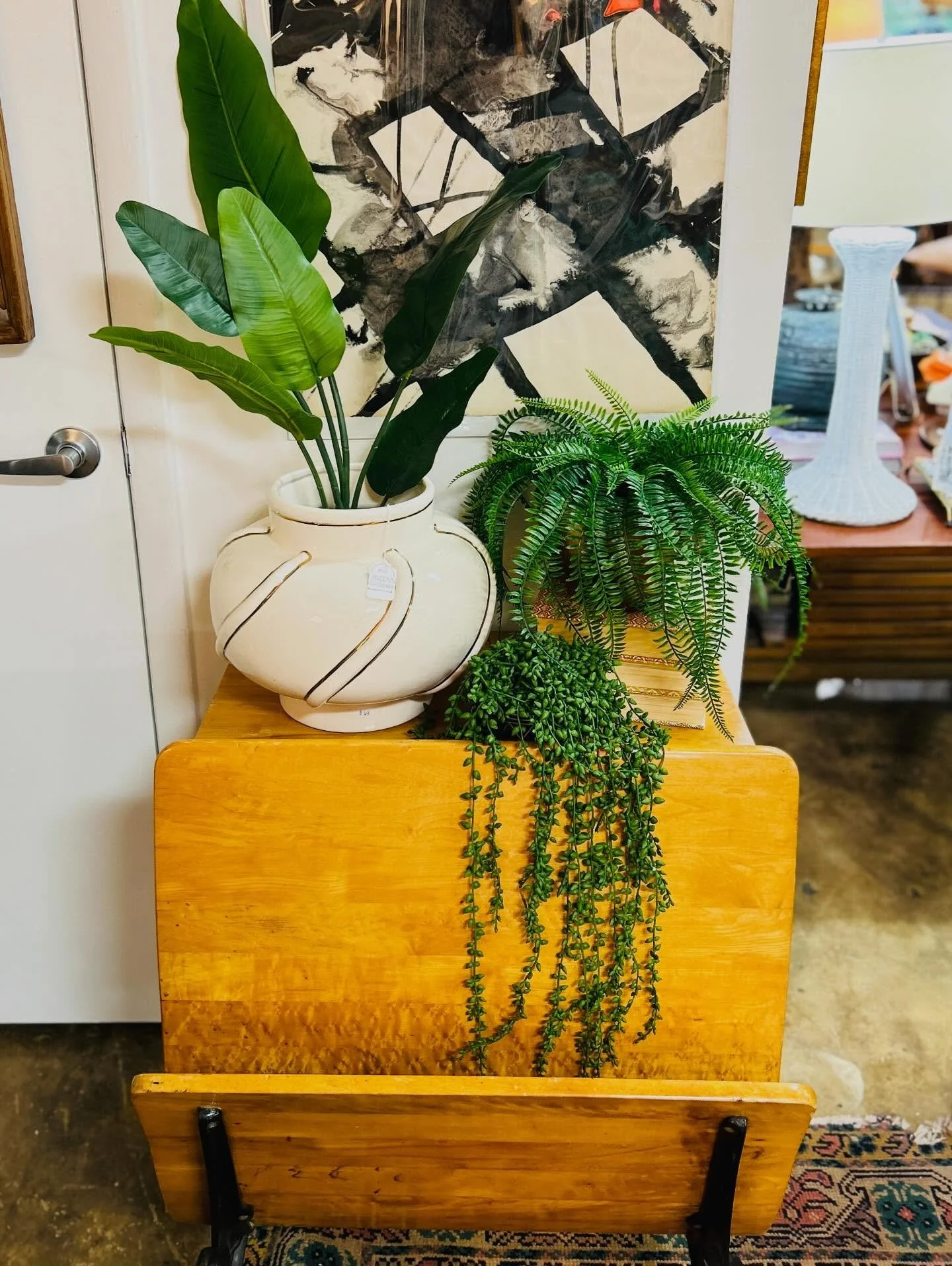 Under a window, tucked in an alcove, a dormer etc. Three ways I&rsquo;d style and repurpose this antique school desk. Which is your favorite?