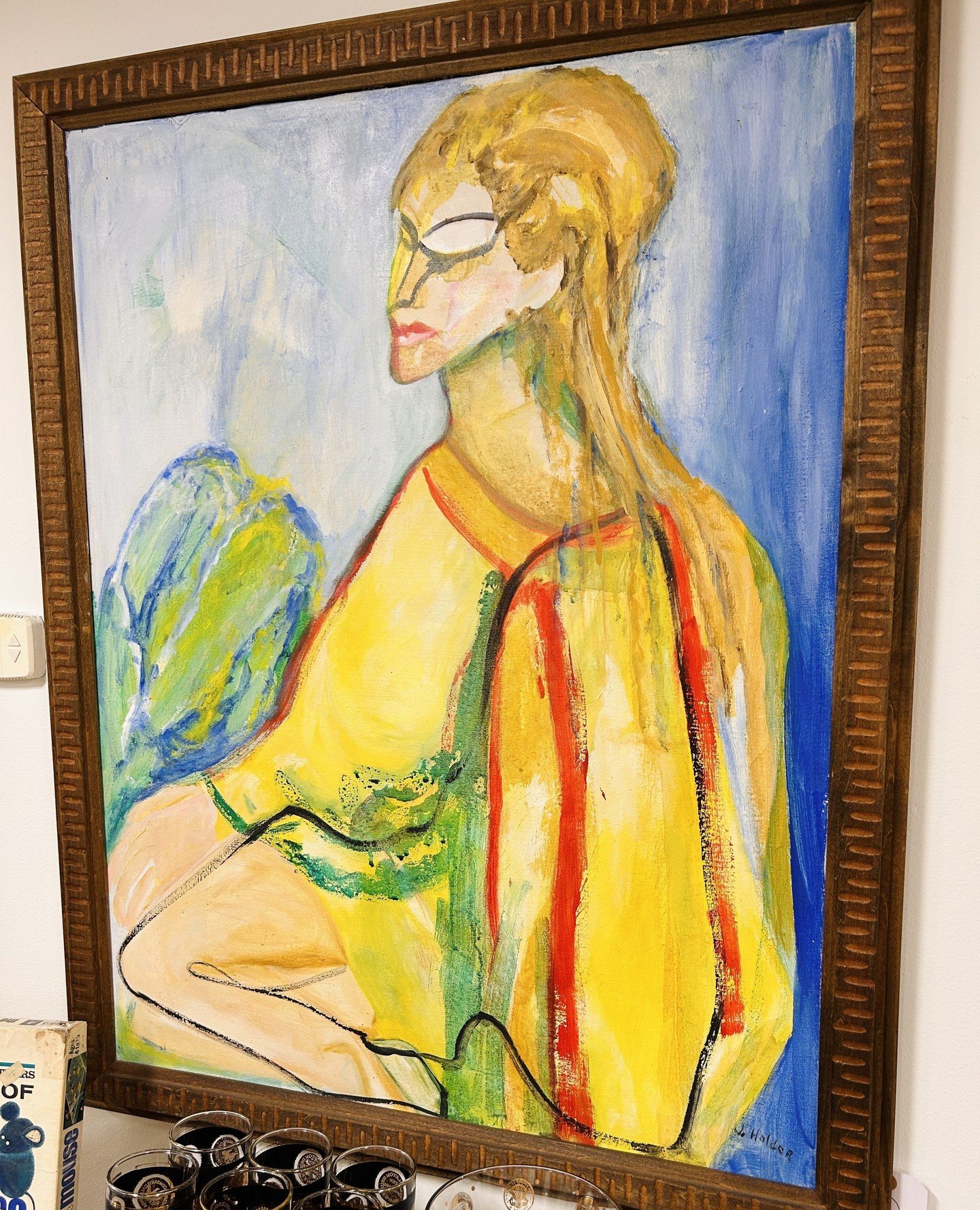 Waiting for spring like....⁠
⁠
Until the blooms show up outside, we're bringing the color indoors. Bright art. Joyful tableware. Vintage earrings that make an outfit sing. ⁠
⁠
A little pop goes a long way. Come find yours!