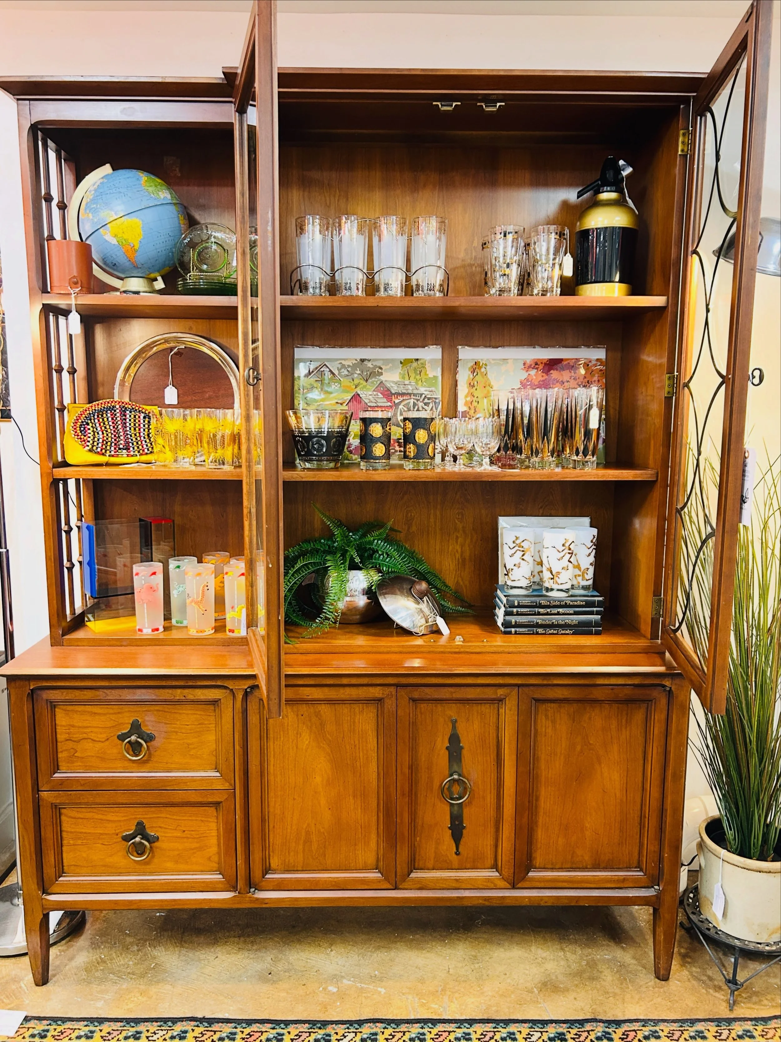 Maybe you don&rsquo;t have a &lsquo;stuff&rsquo; problem, you have a storage problem. These cabinets seemed to have gone out of fashion for a while, but they&rsquo;re back and this petite version has a ton of character. From the open side to the meta