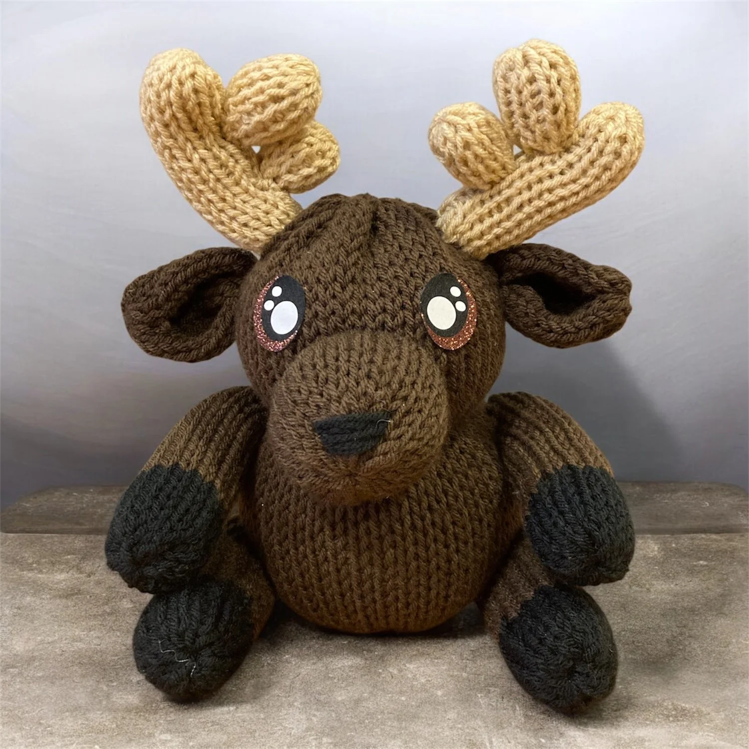 Handmade Knit Moose