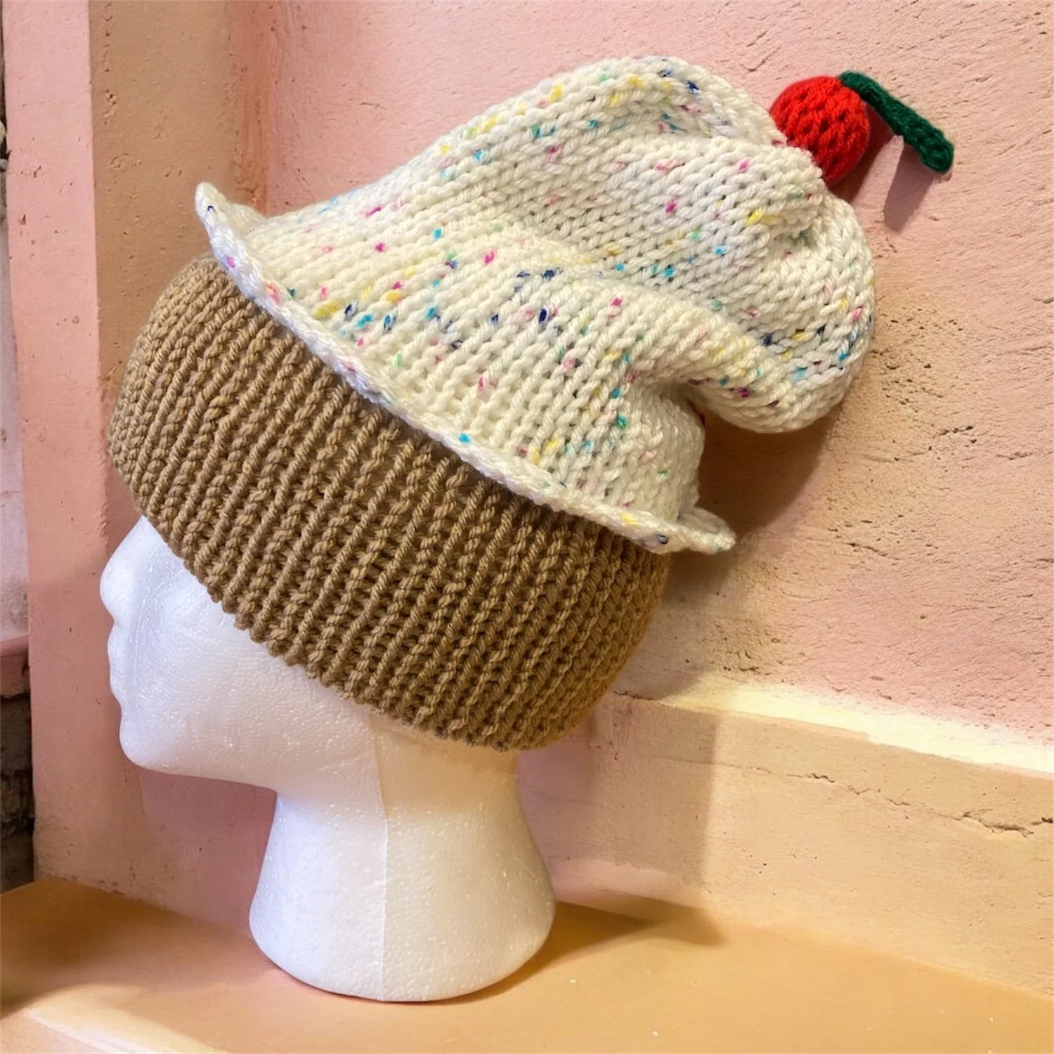 Knit Cupcake Hat