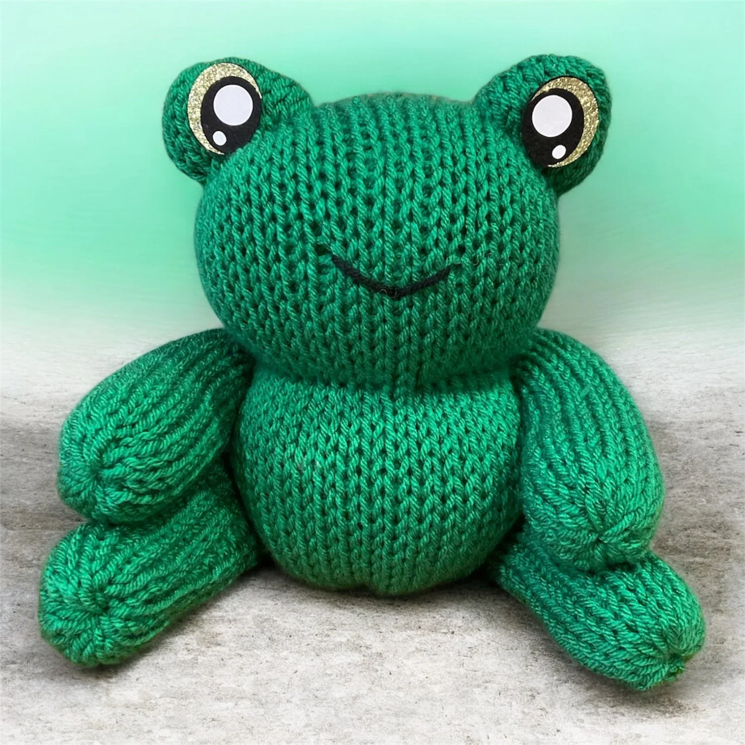 Handmade Knit Frog
